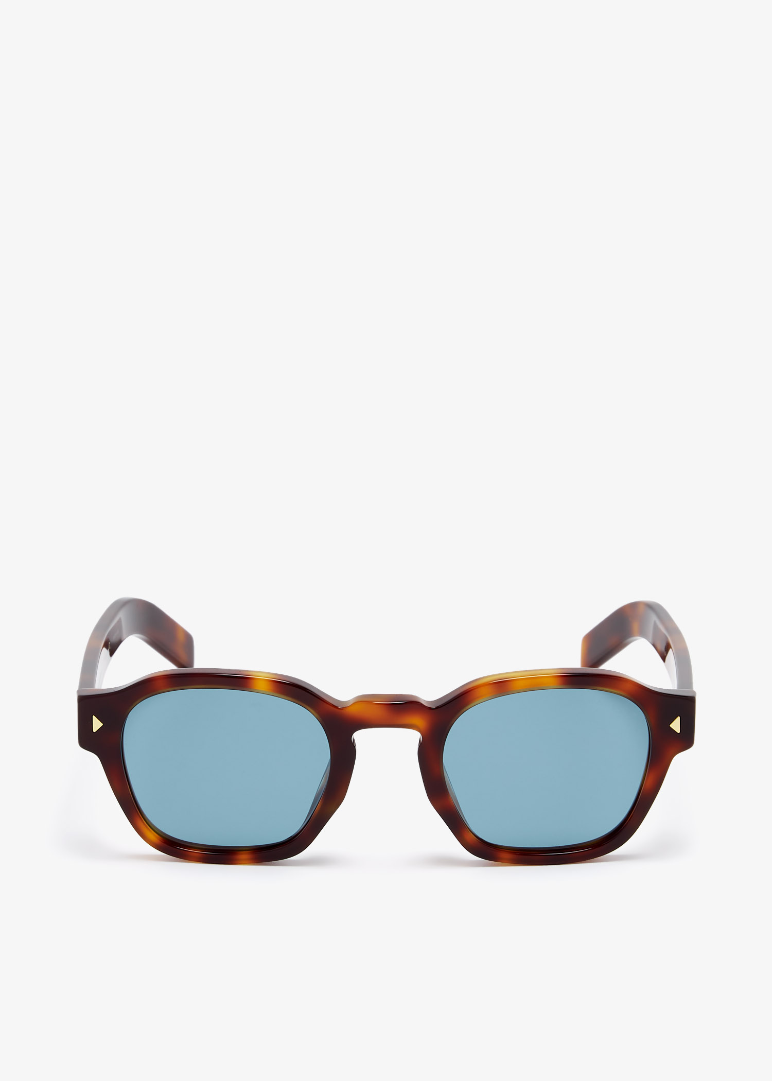 

Iconic metal plaque sunglasses, Brown