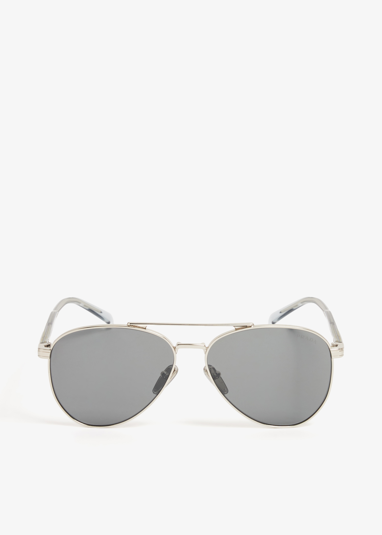 

Prada logo sunglasses, Silver