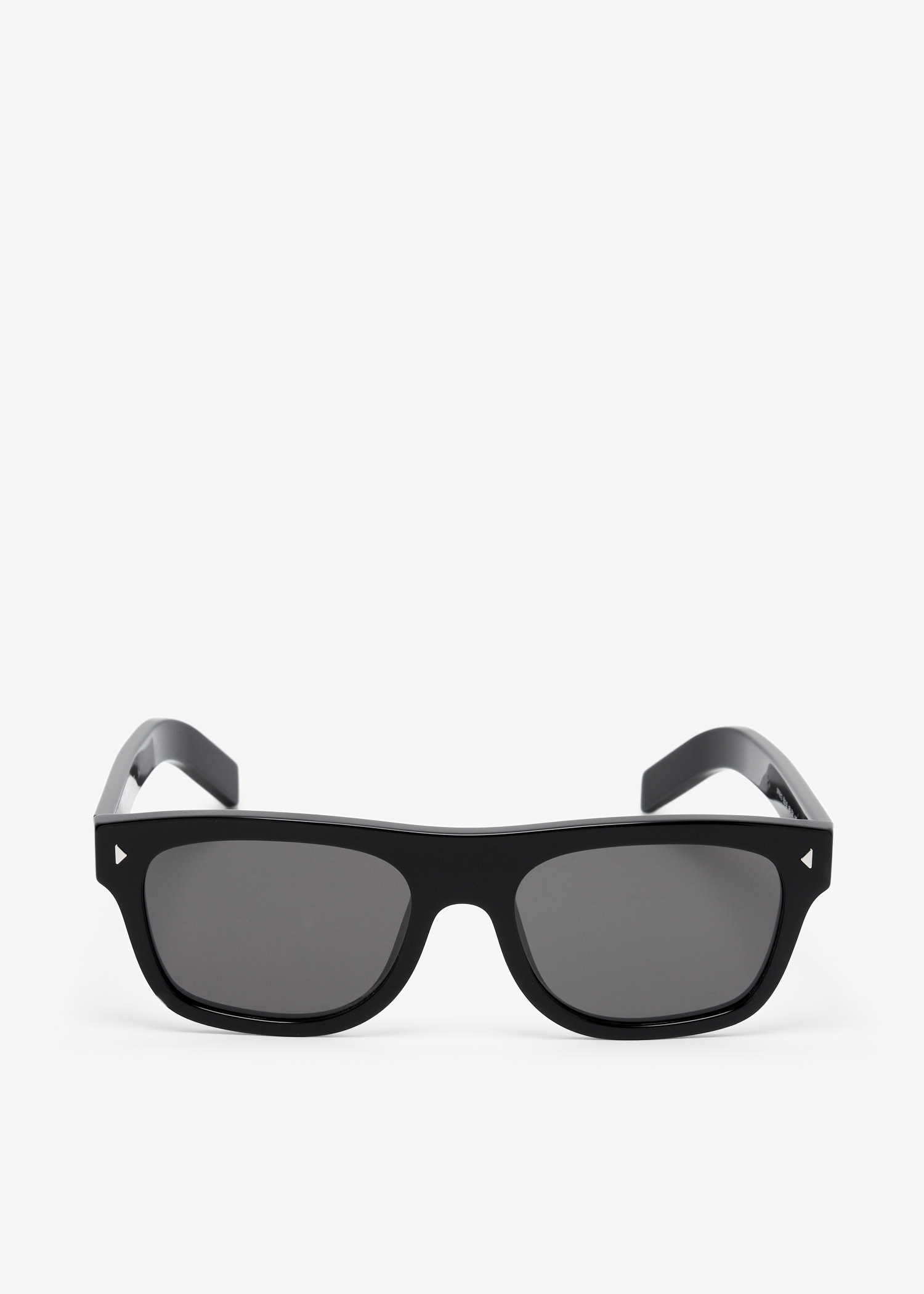 

Iconic metal plaque sunglasses, Black