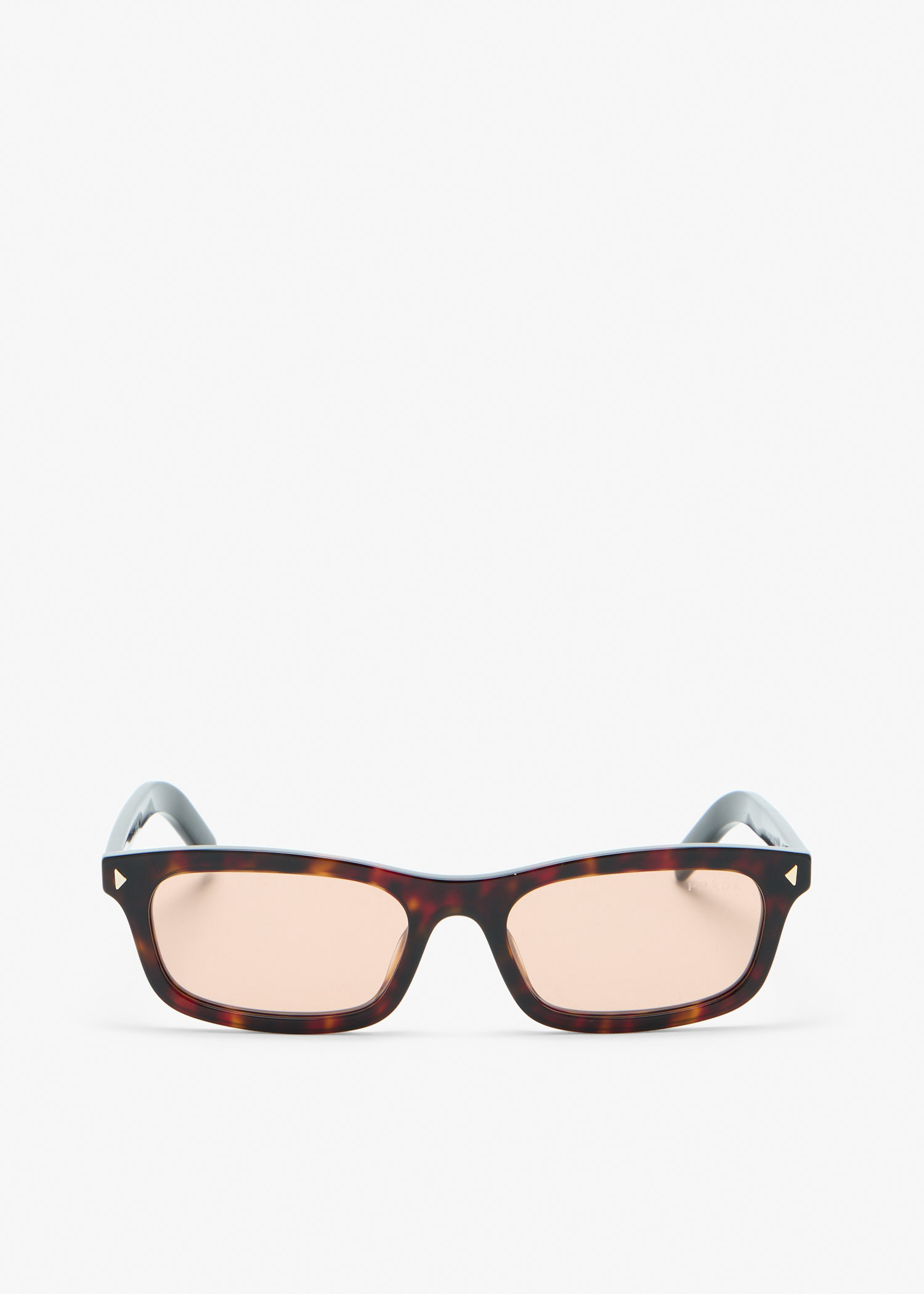 

Iconic metal plaque sunglasses, Brown