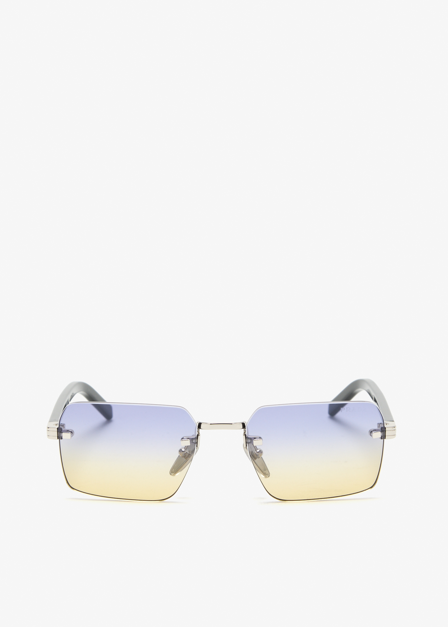 

Iconic metal plaque sunglasses, Silver