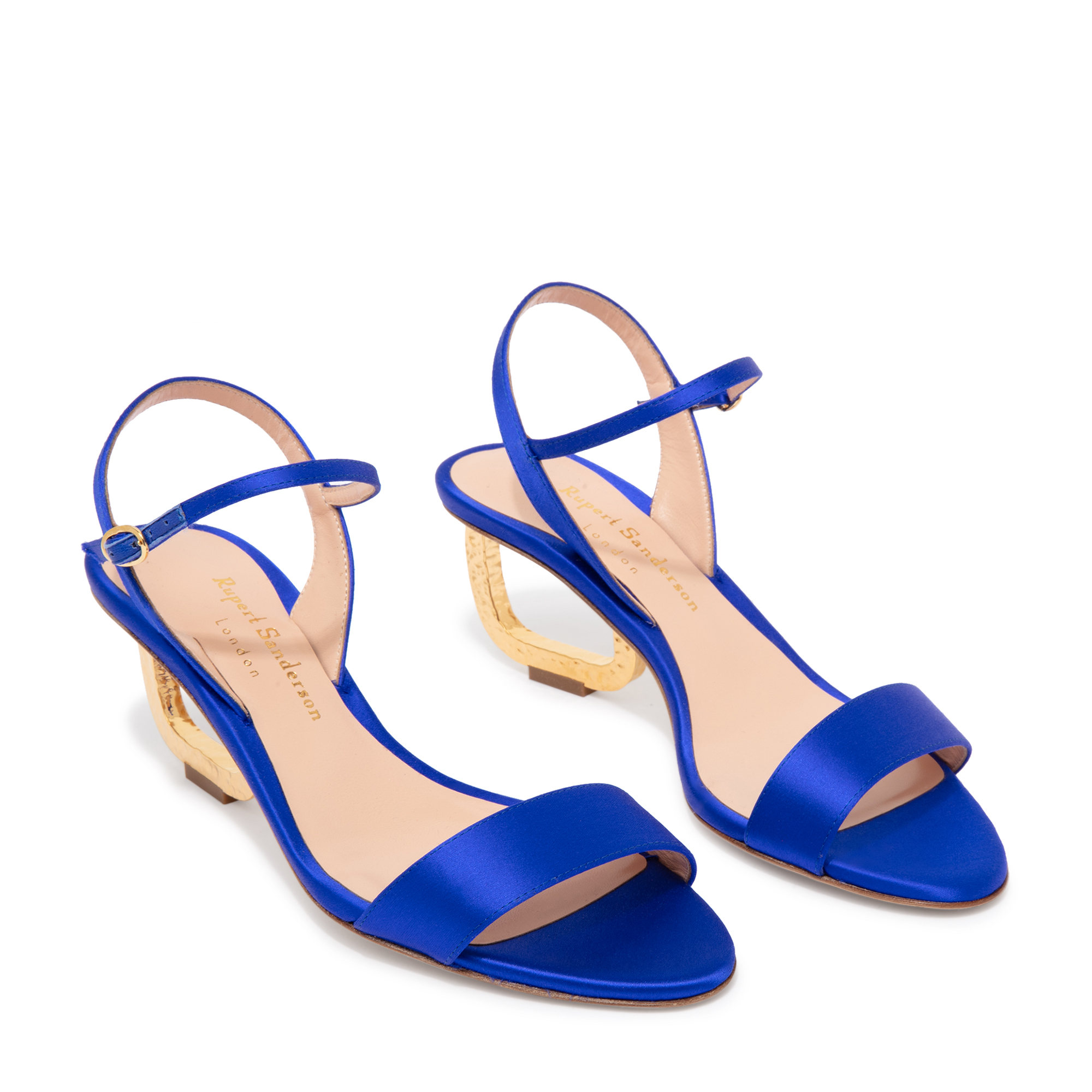 

Satin sandals, Blue