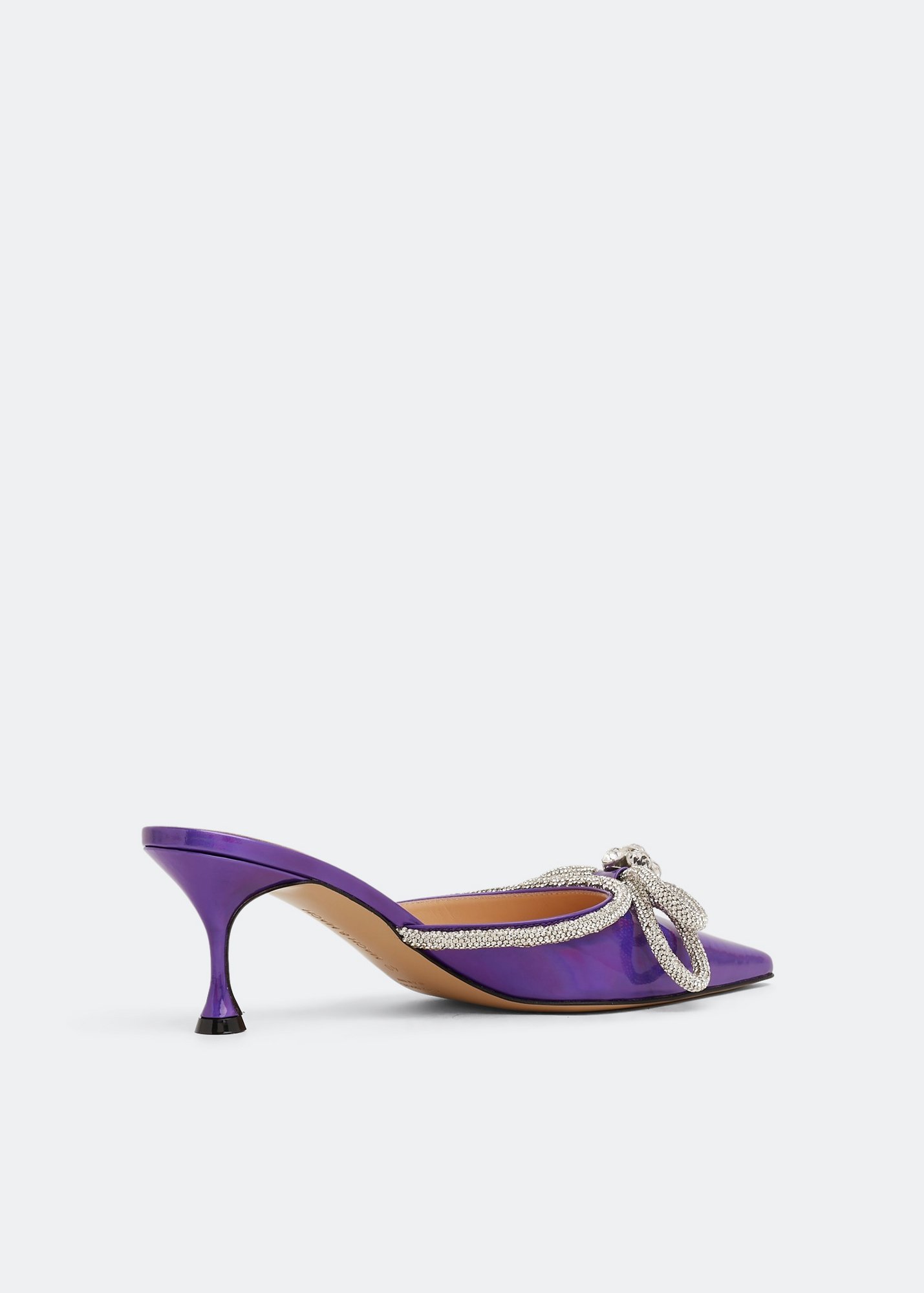 Mach Mach Double Bow mules for Women Purple in KSA Level Shoes