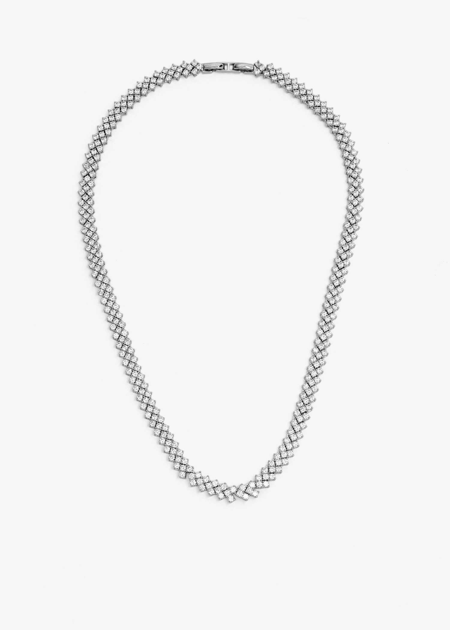 

Crystal necklace, Silver