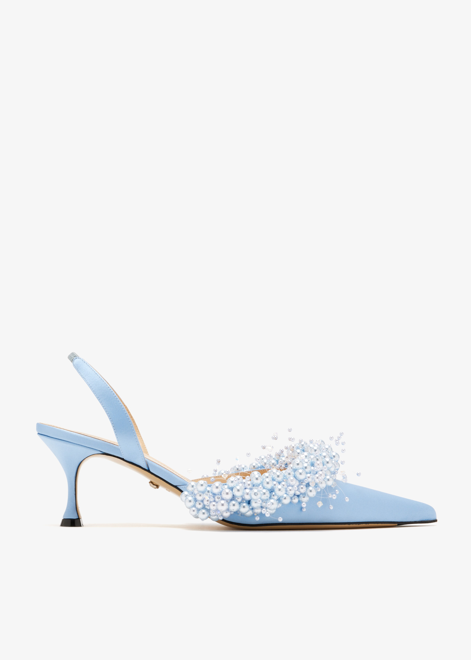

Pearl slingback pumps, Blue