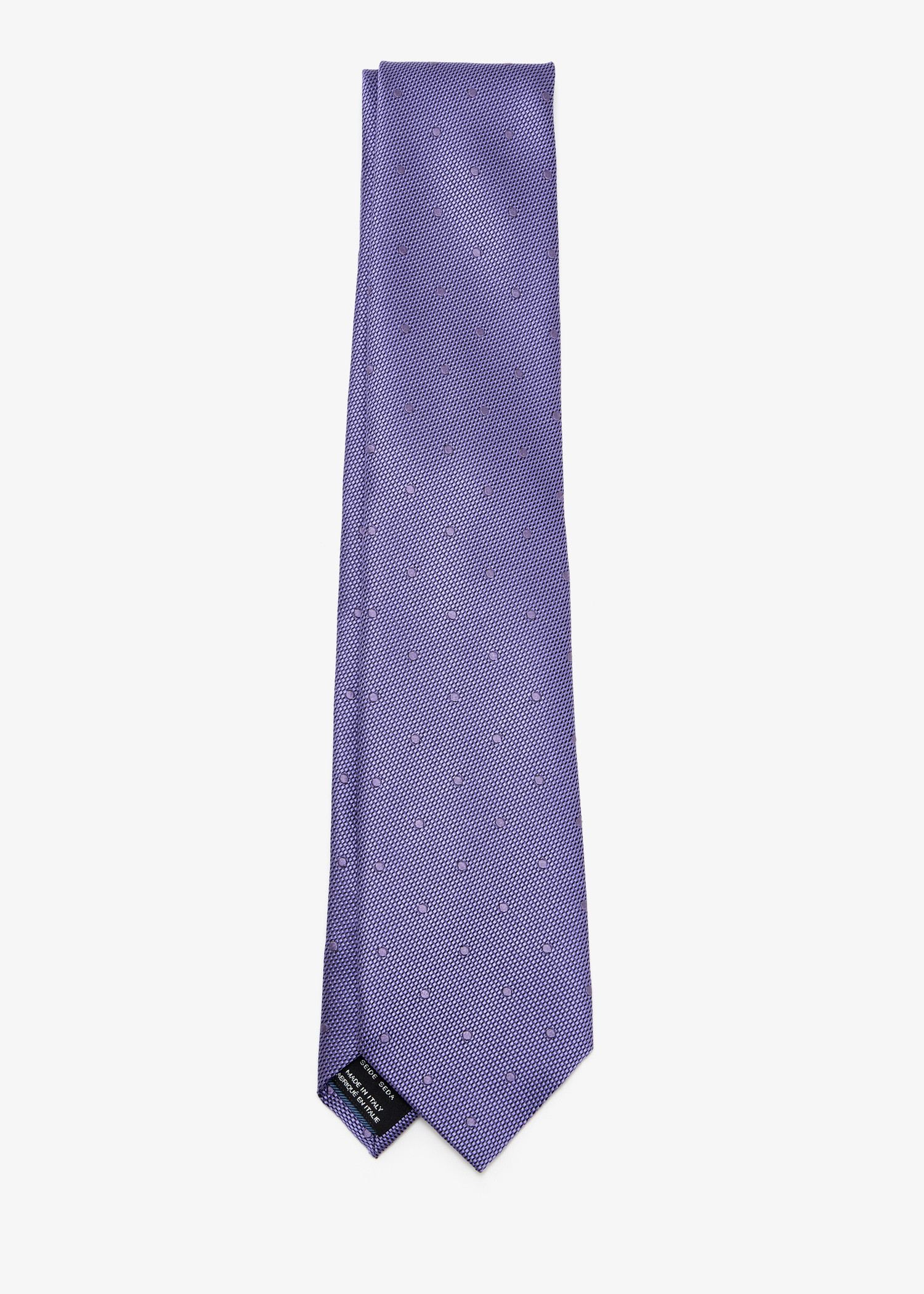 

Patterned silk tie, Purple