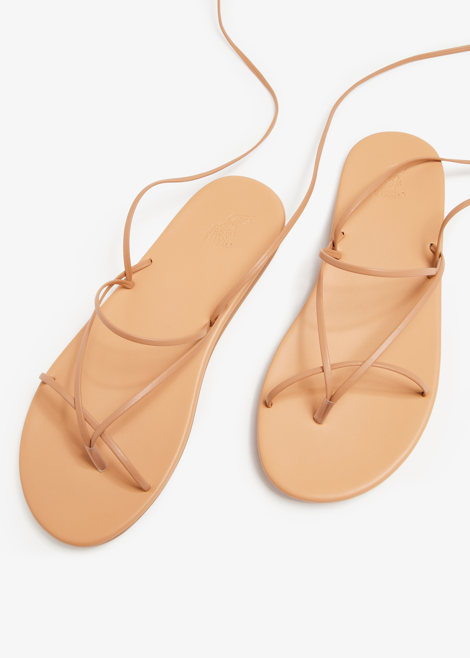 Ancient Greek Sandals String sandals for Women Beige in KSA Level Shoes