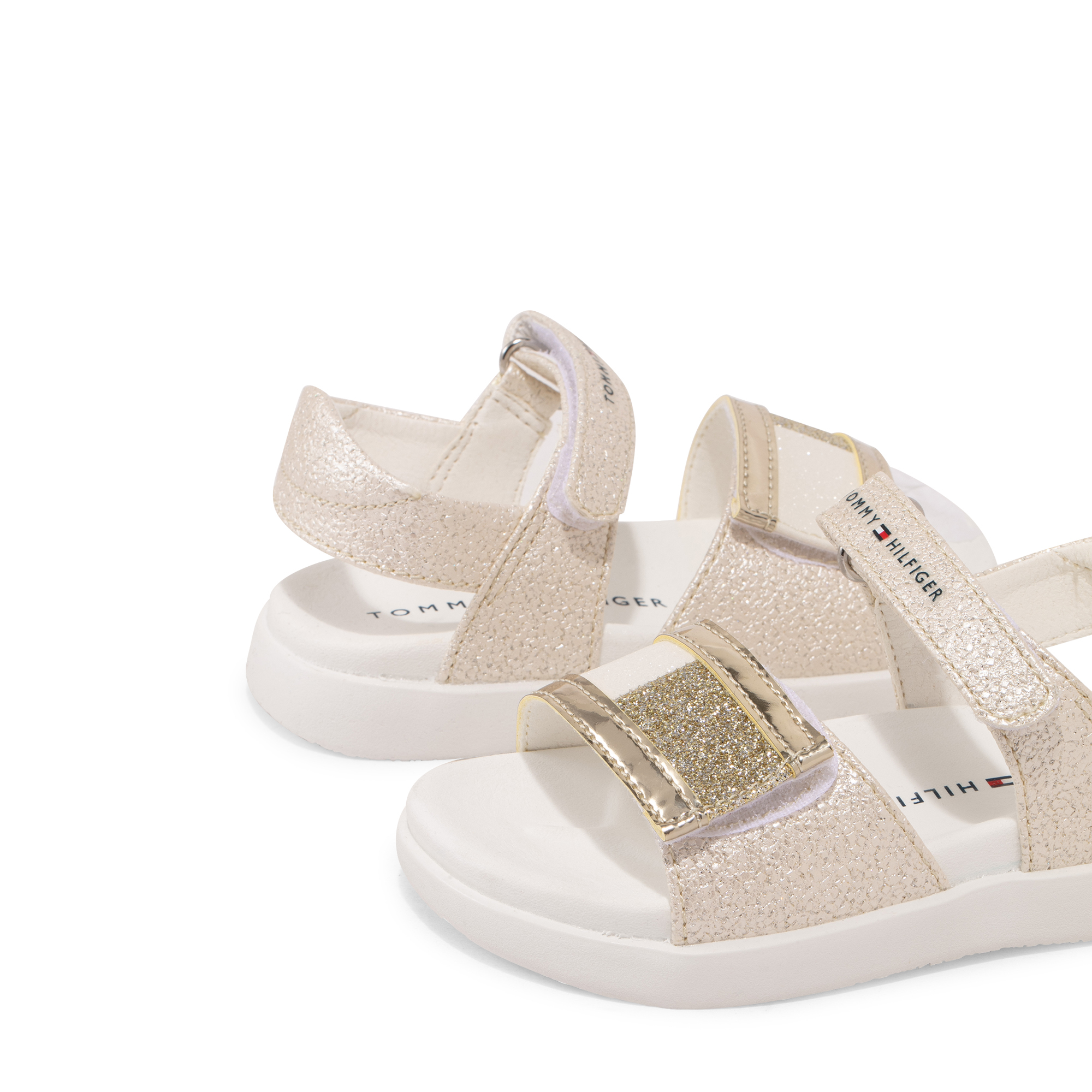 

Sparkly sandals, Gold