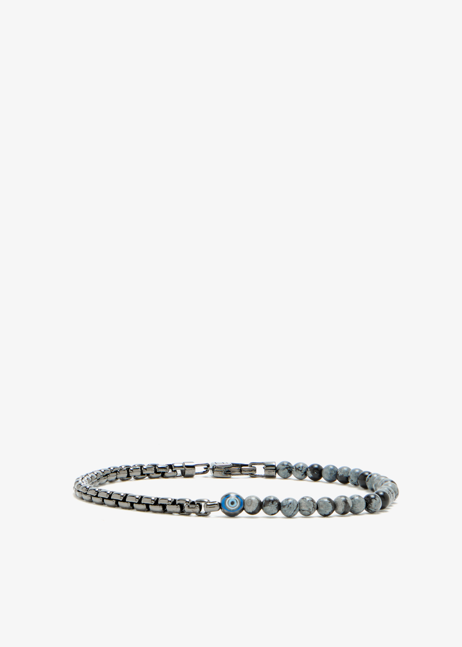 

Sennit Box Evil Eye bracelet, Silver