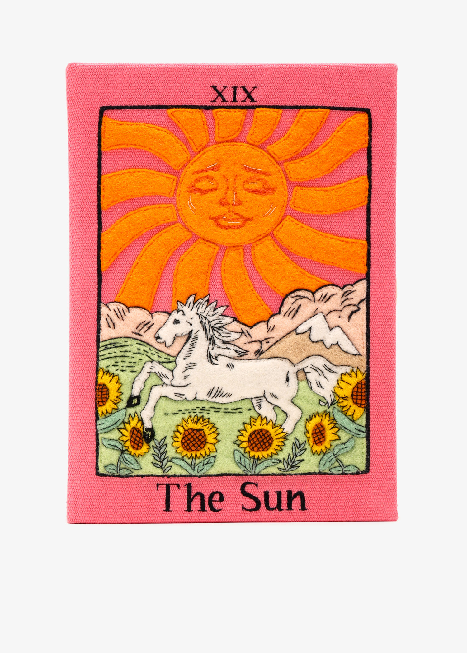 

The Sun XIX book clutch, Orange