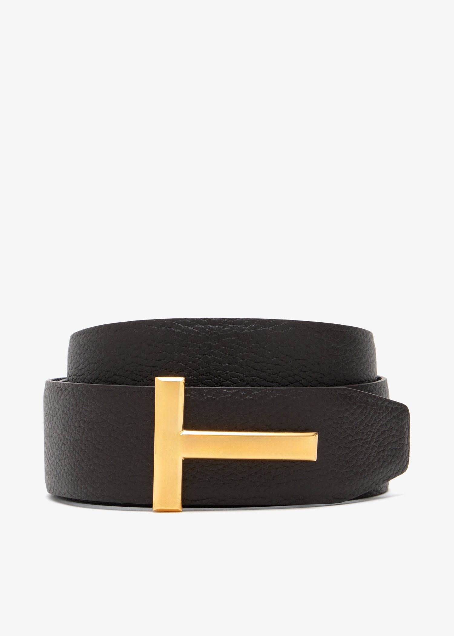 

T buckle reversible belt, Brown