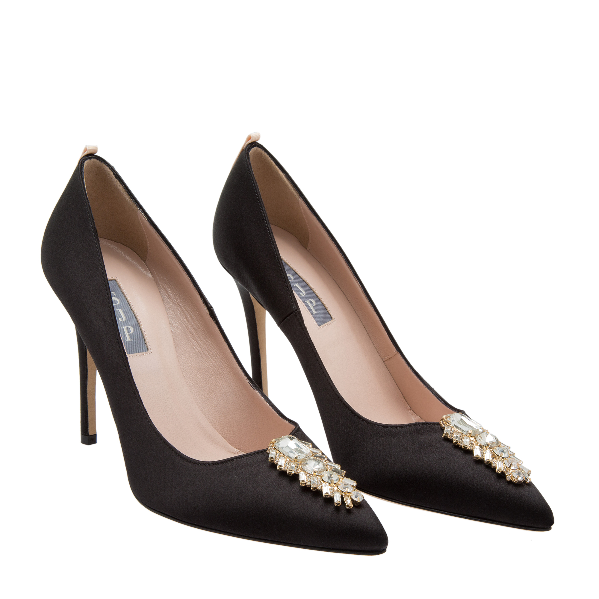 

Tempest satin pumps, Black