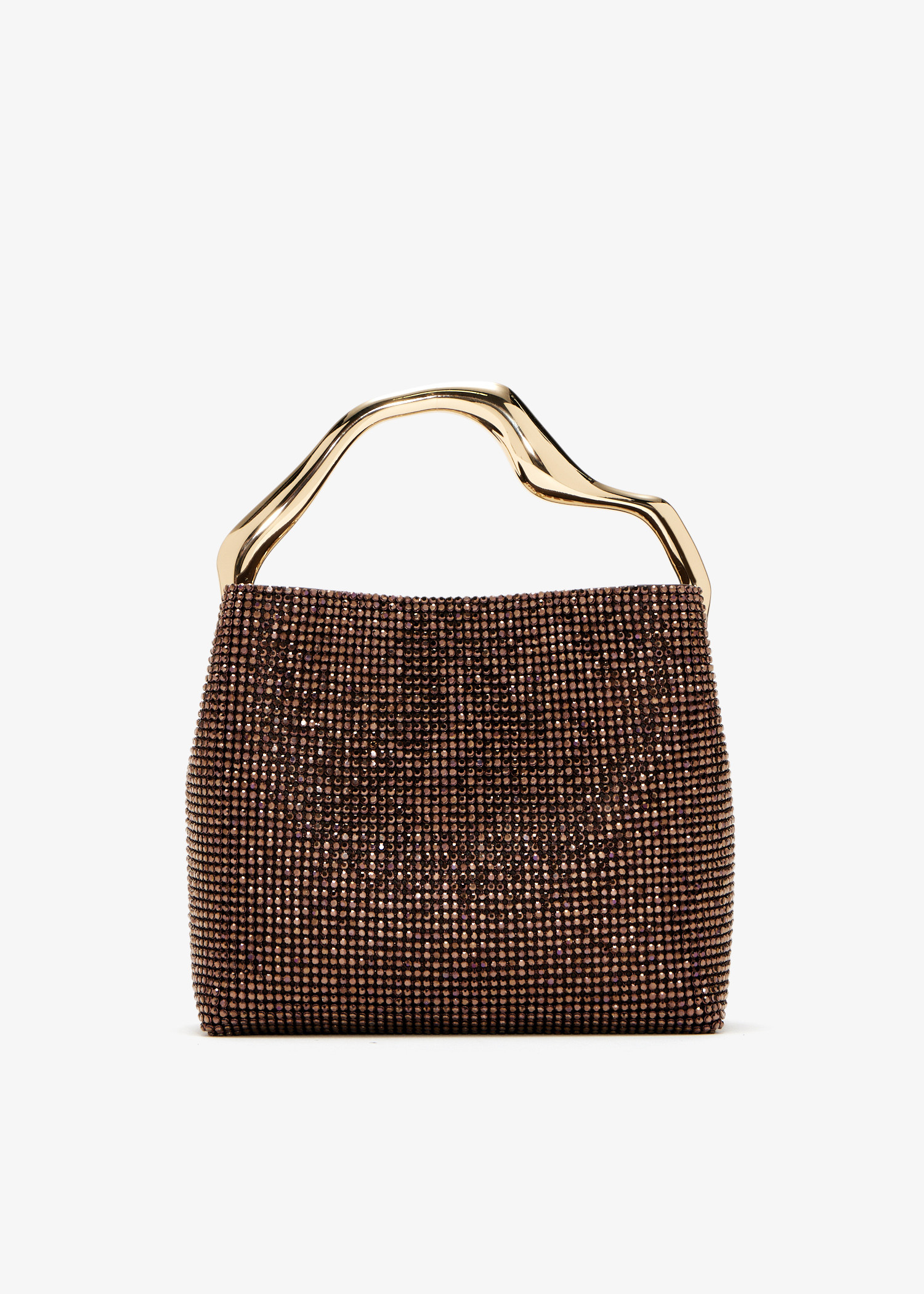

Solene mini top handle bag, Brown