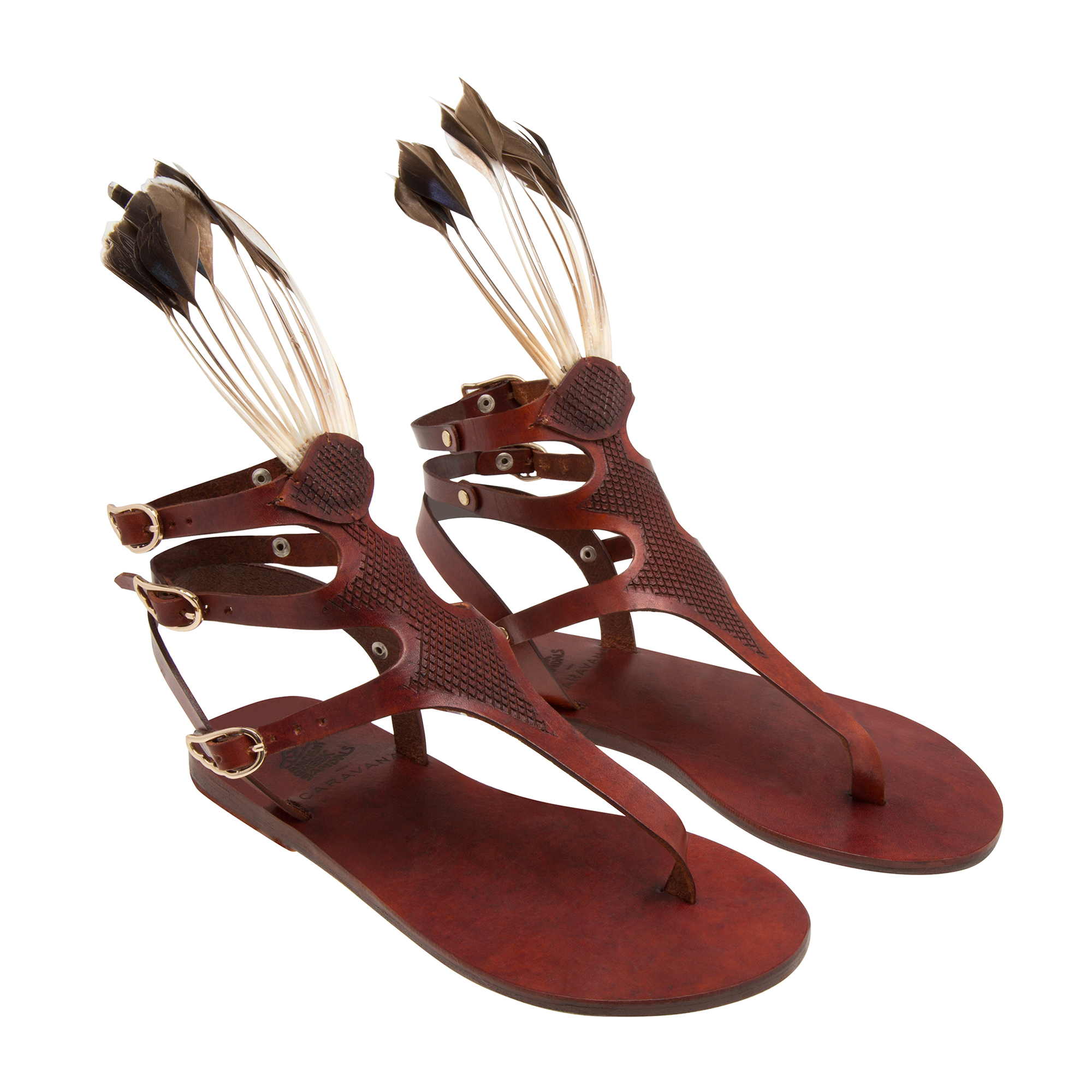 

Themis leather sandals, Brown