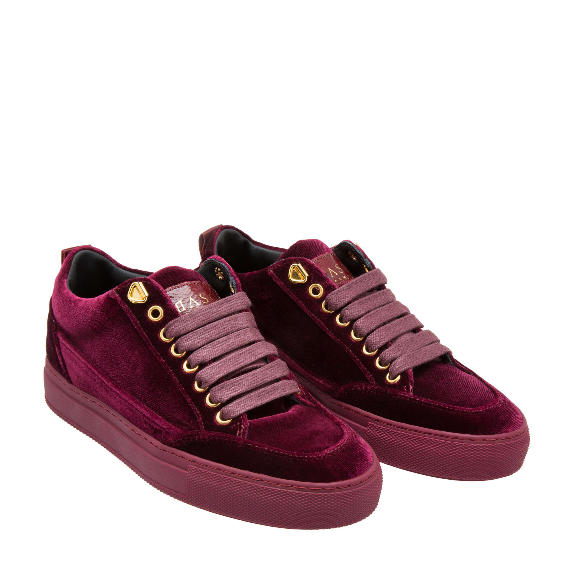 

Tia velvet sneakers, Red