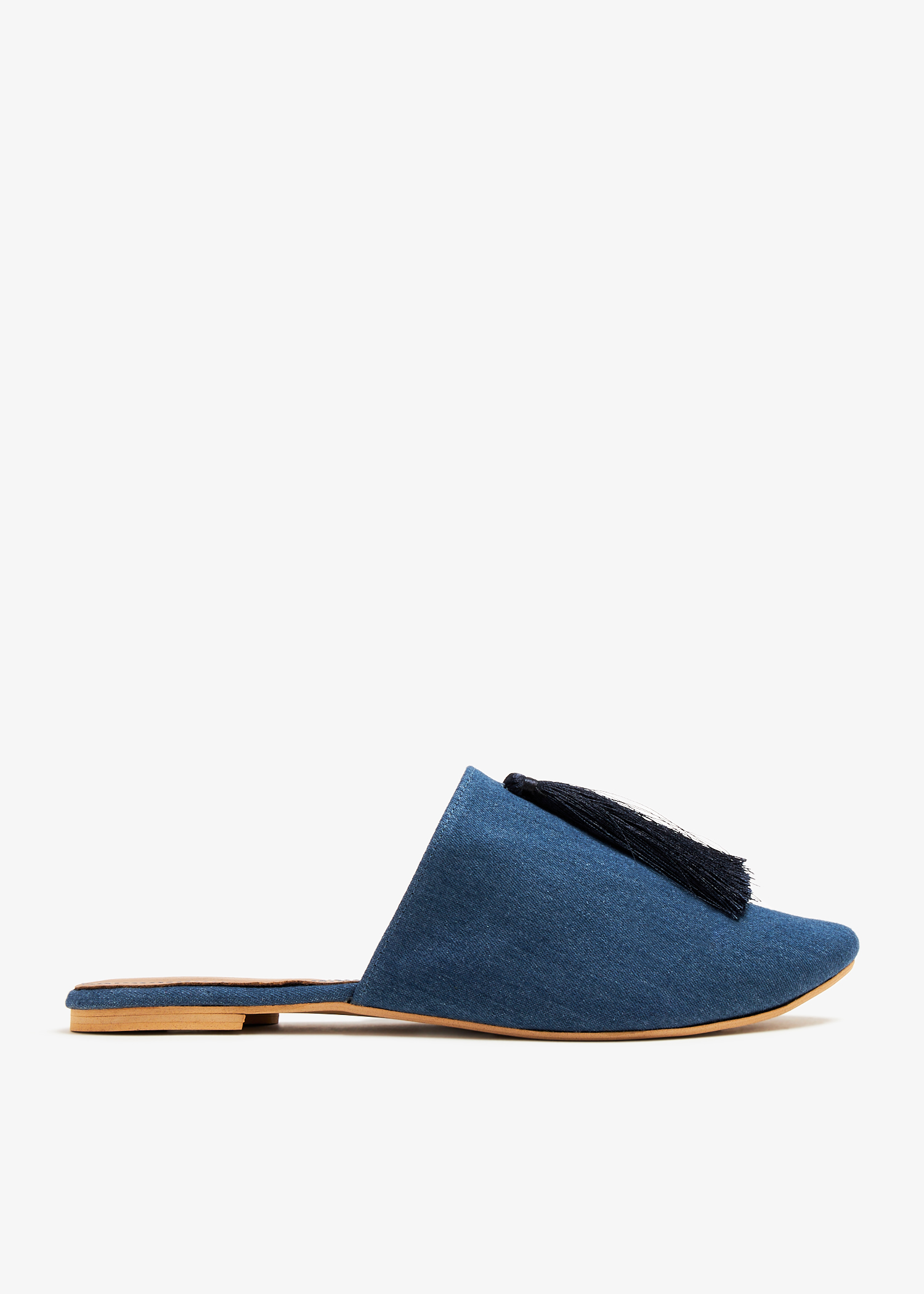 

Timeless denim mules, Blue
