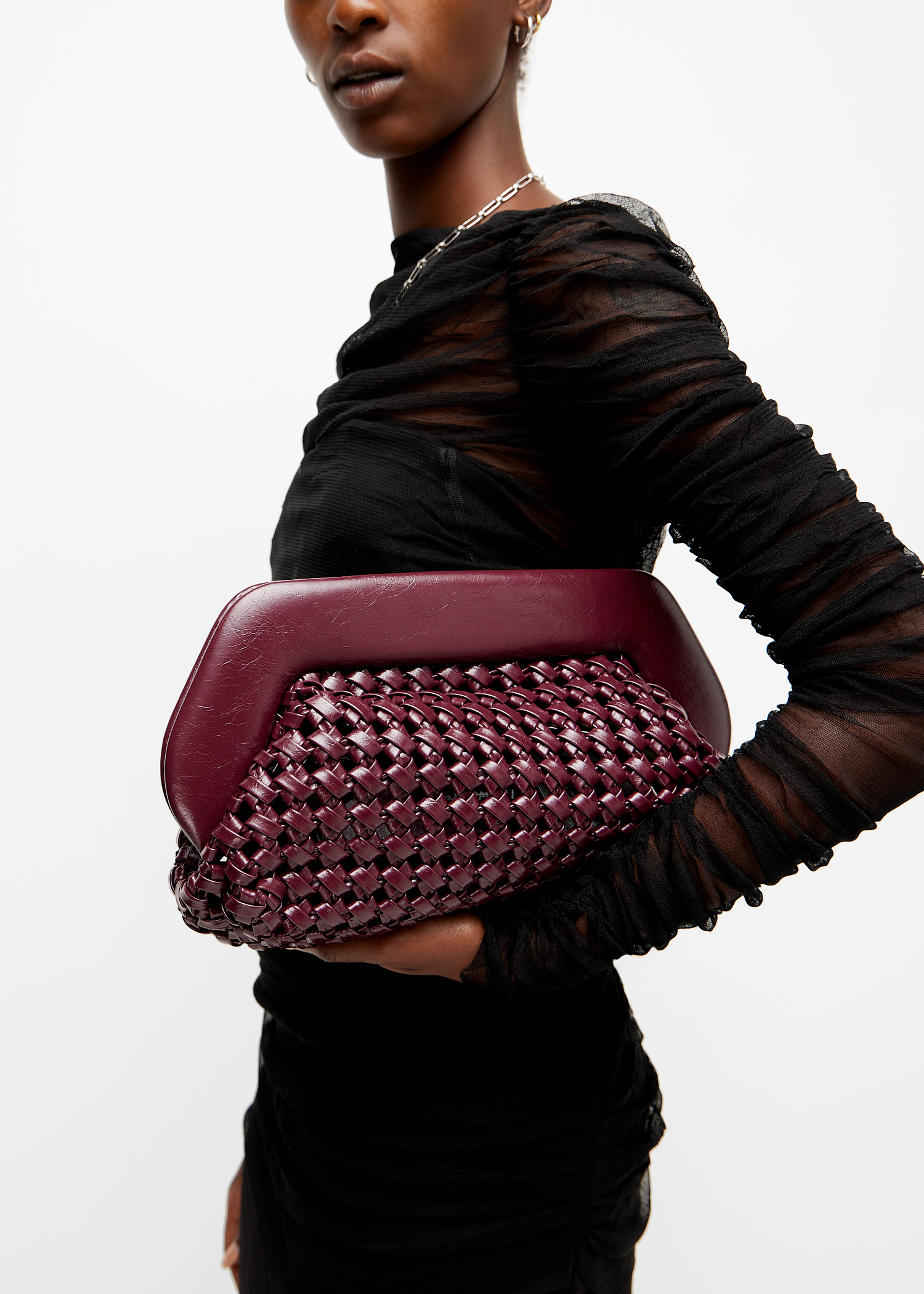 

Bios knots clutch, Burgundy