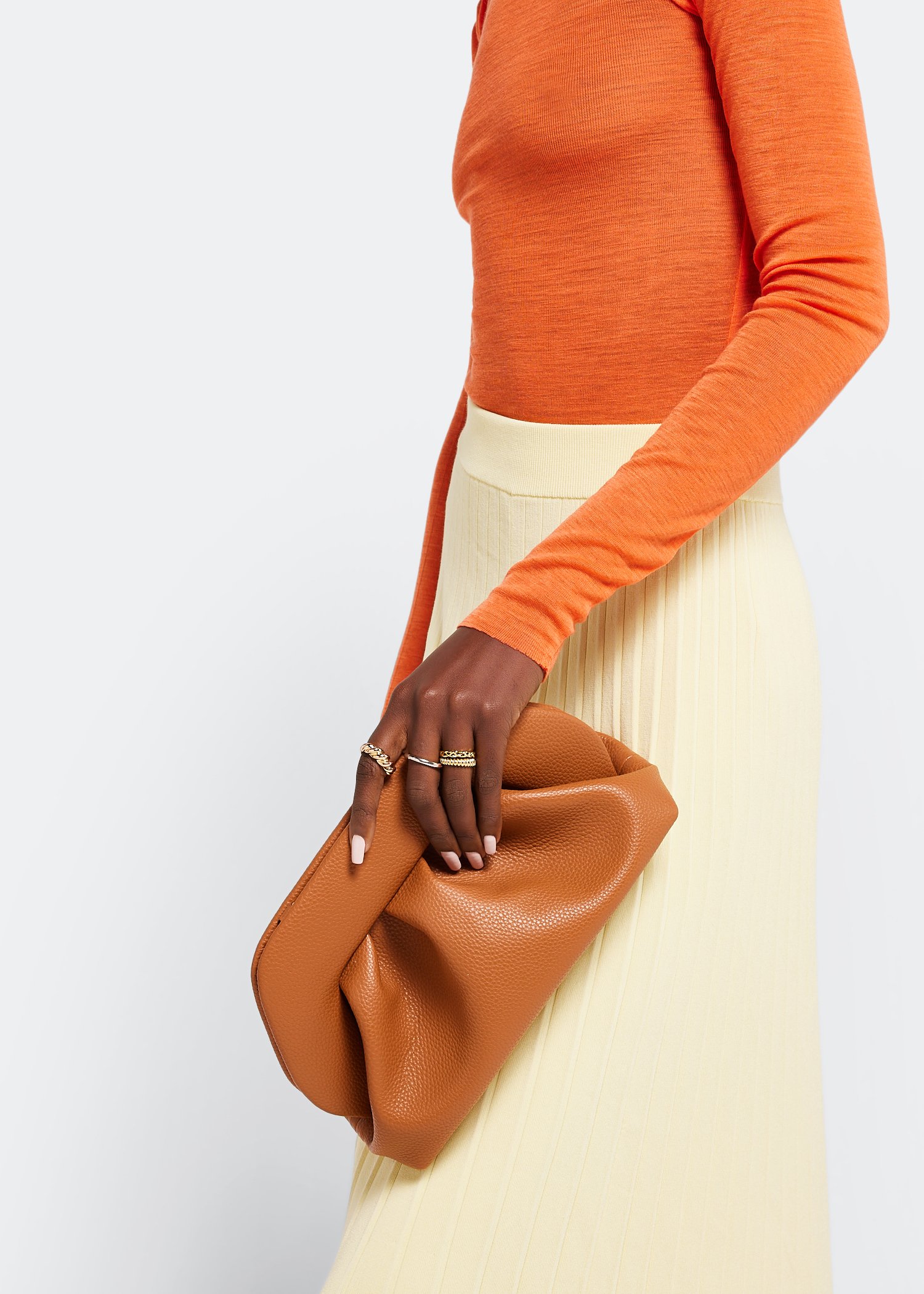 

Tia Bottalato clutch, Brown