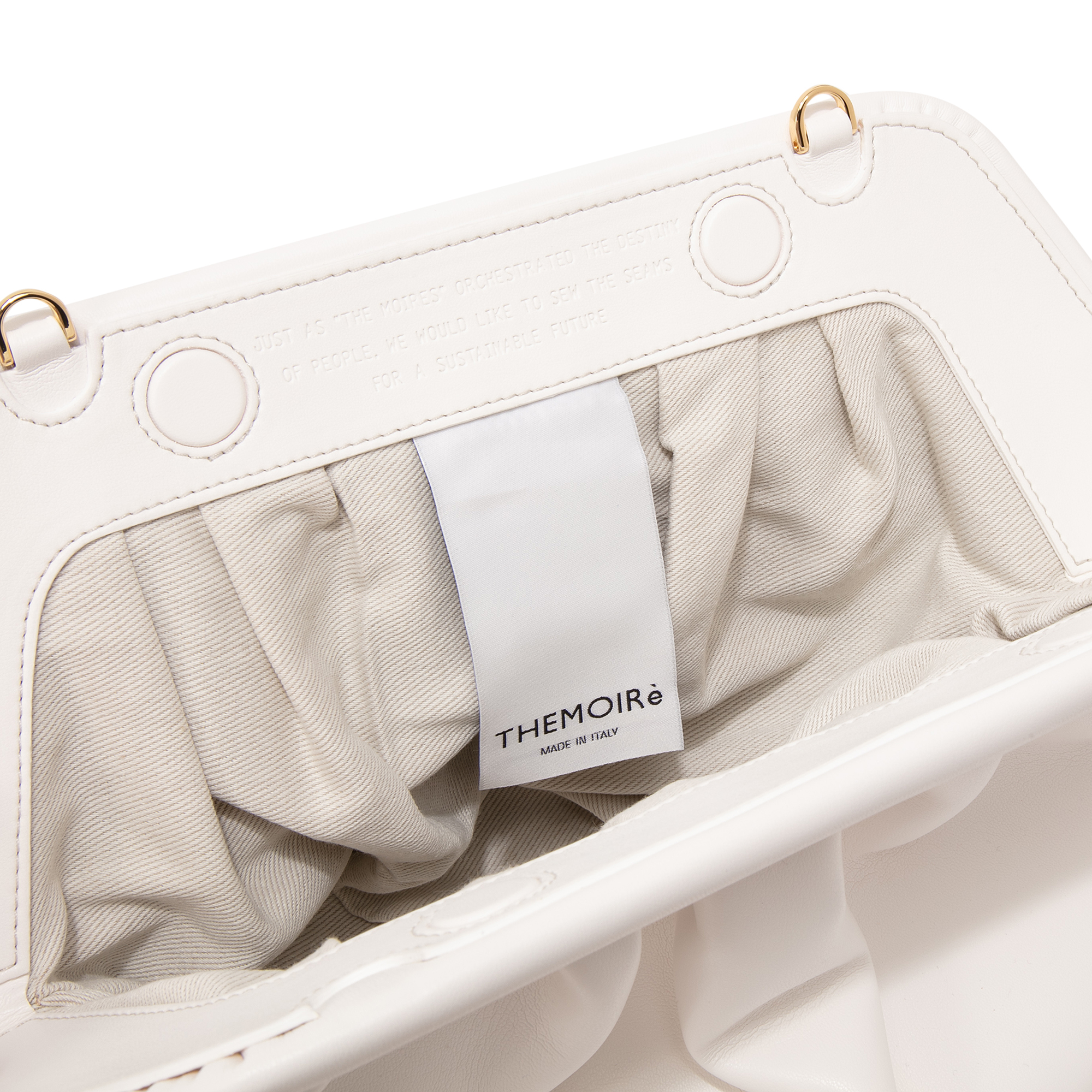 

Bios eco-leather clutch, White
