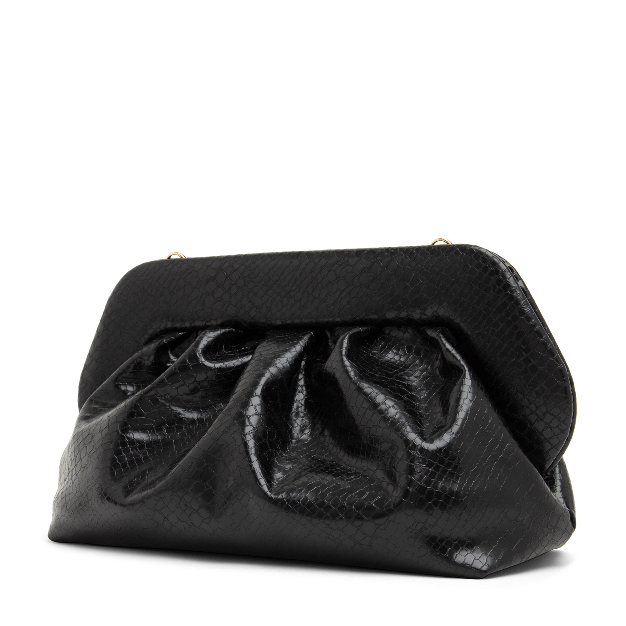

Bios eco-leather clutch, Black