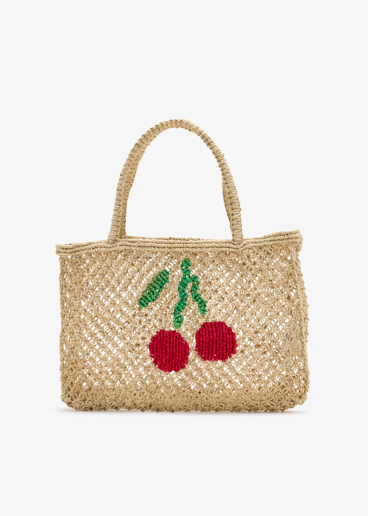 

Tracy cherries tote bag, Beige