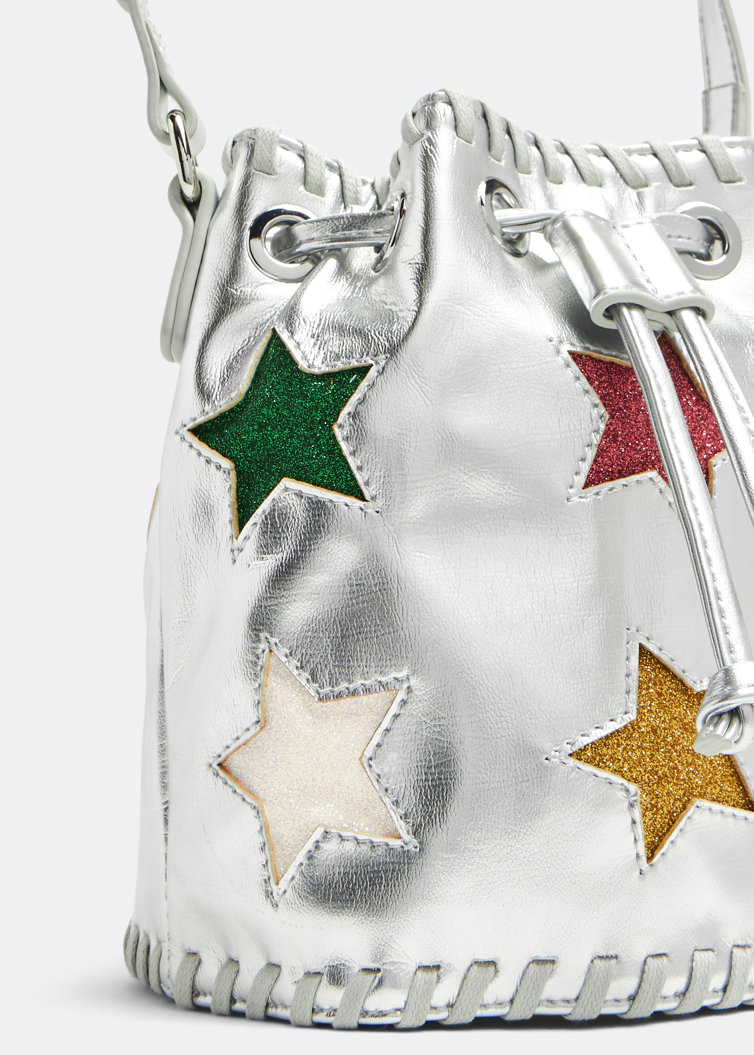 Stella McCartney Stella Star bucket bag for Girl Silver in KSA Level Shoes
