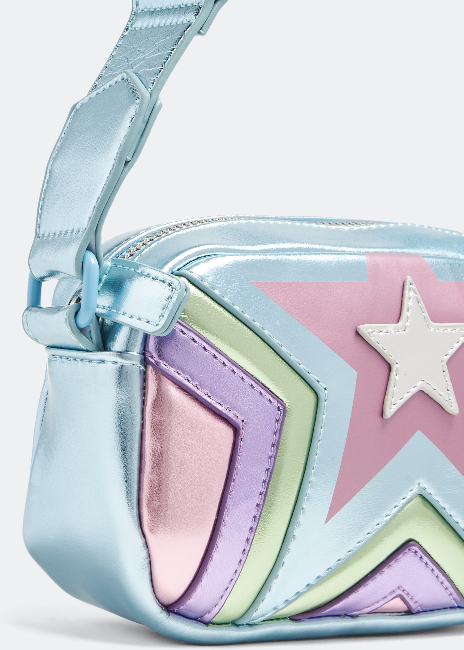

Star quilted shoulder bag, Multicolored