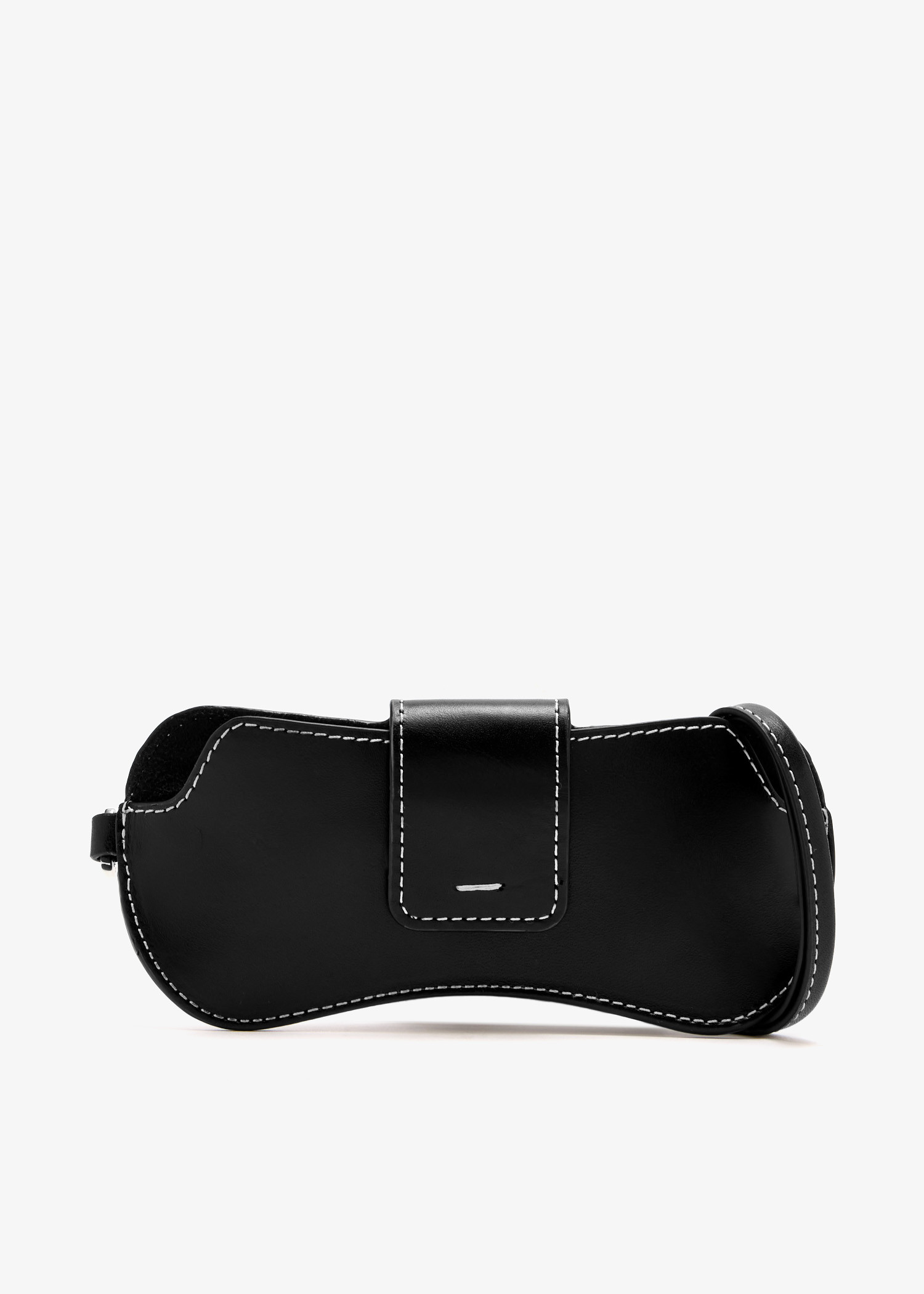

Leather sunglasses case, Black