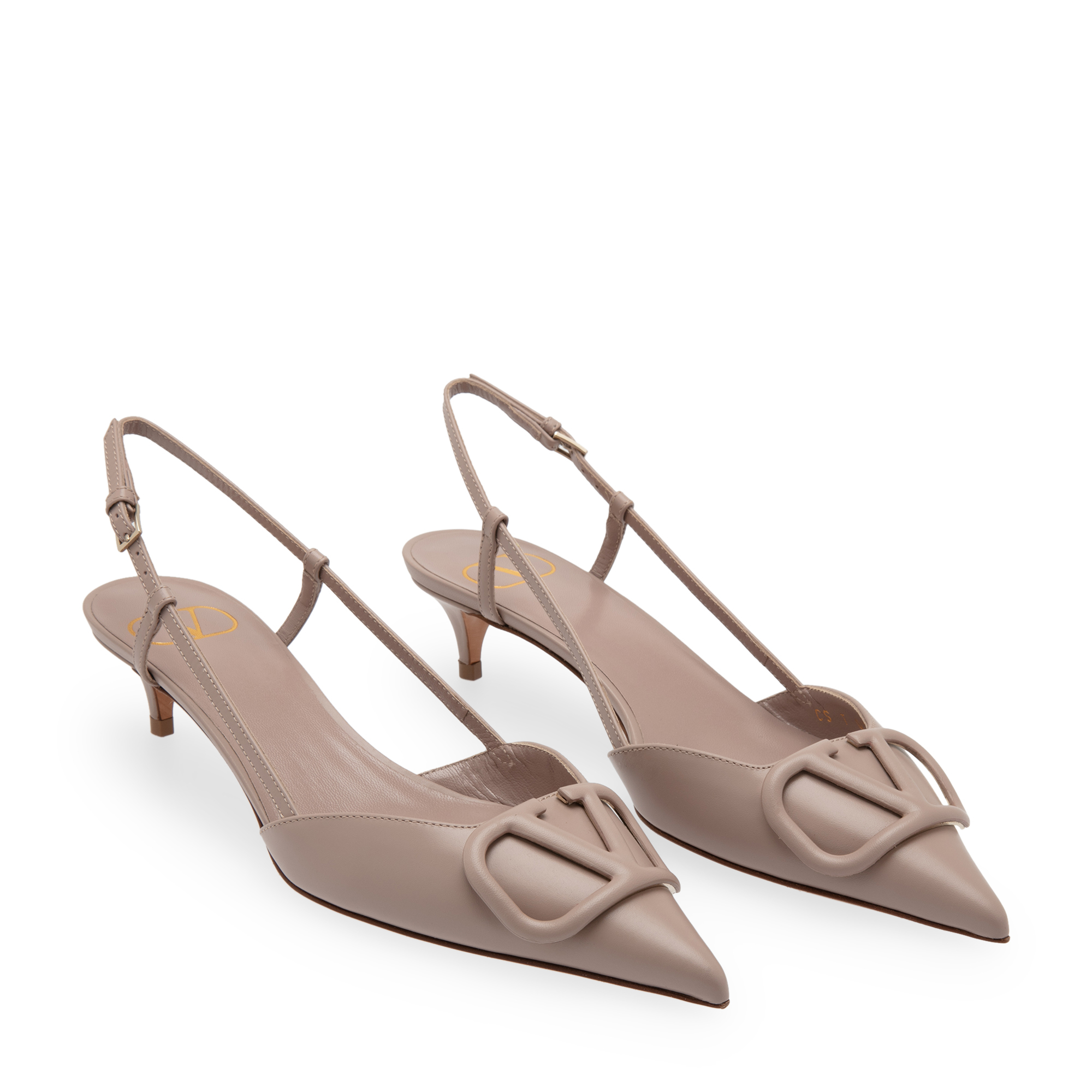 

Vlogo leather pumps, Neutral
