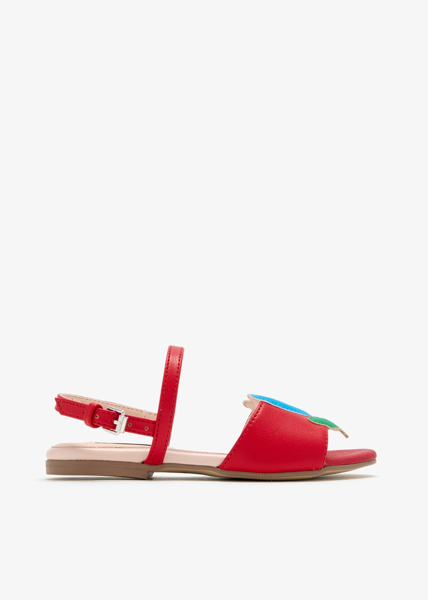 

Tulip sandals, Red
