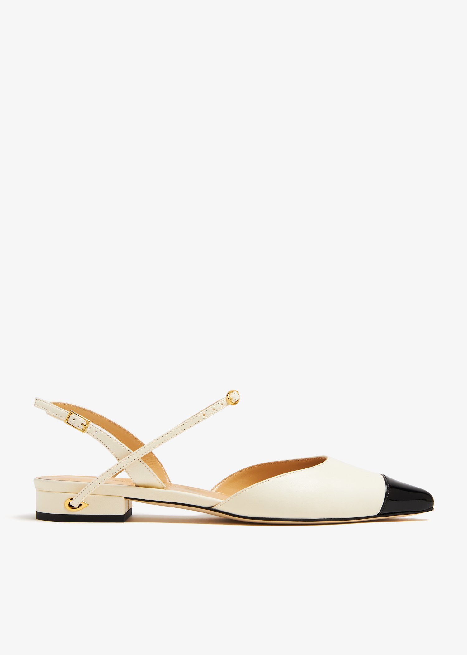 

Vittorio slingback flats, Black