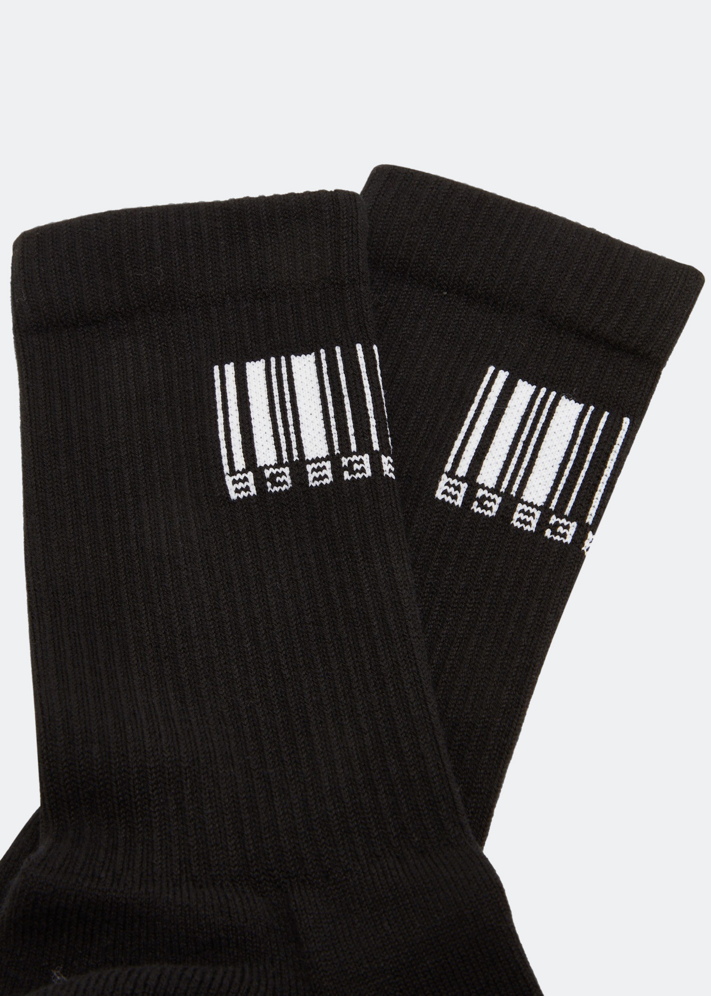 

Barcode logo socks, Black