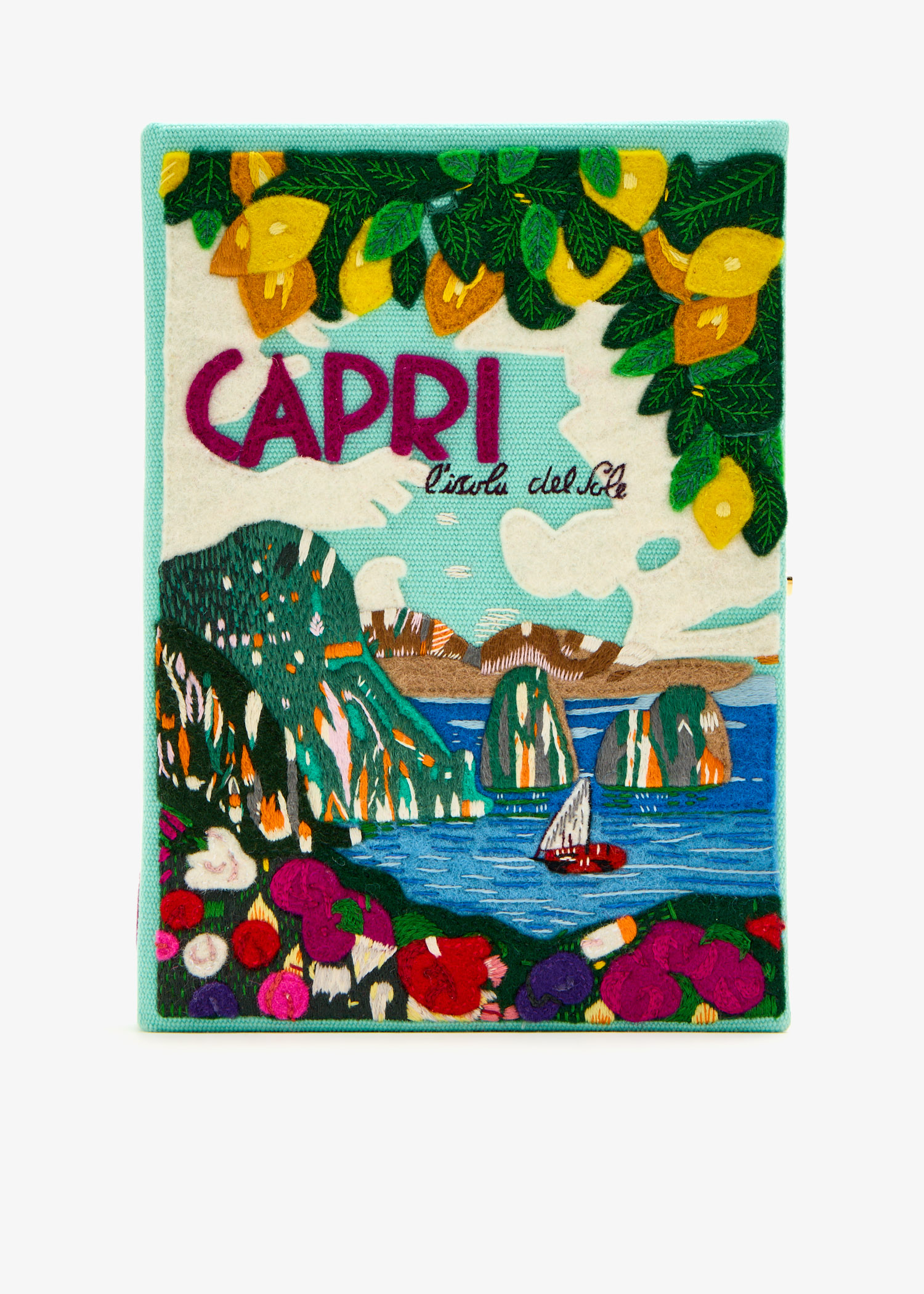 

Capri, Island of the Sun book clutch, Multicolored