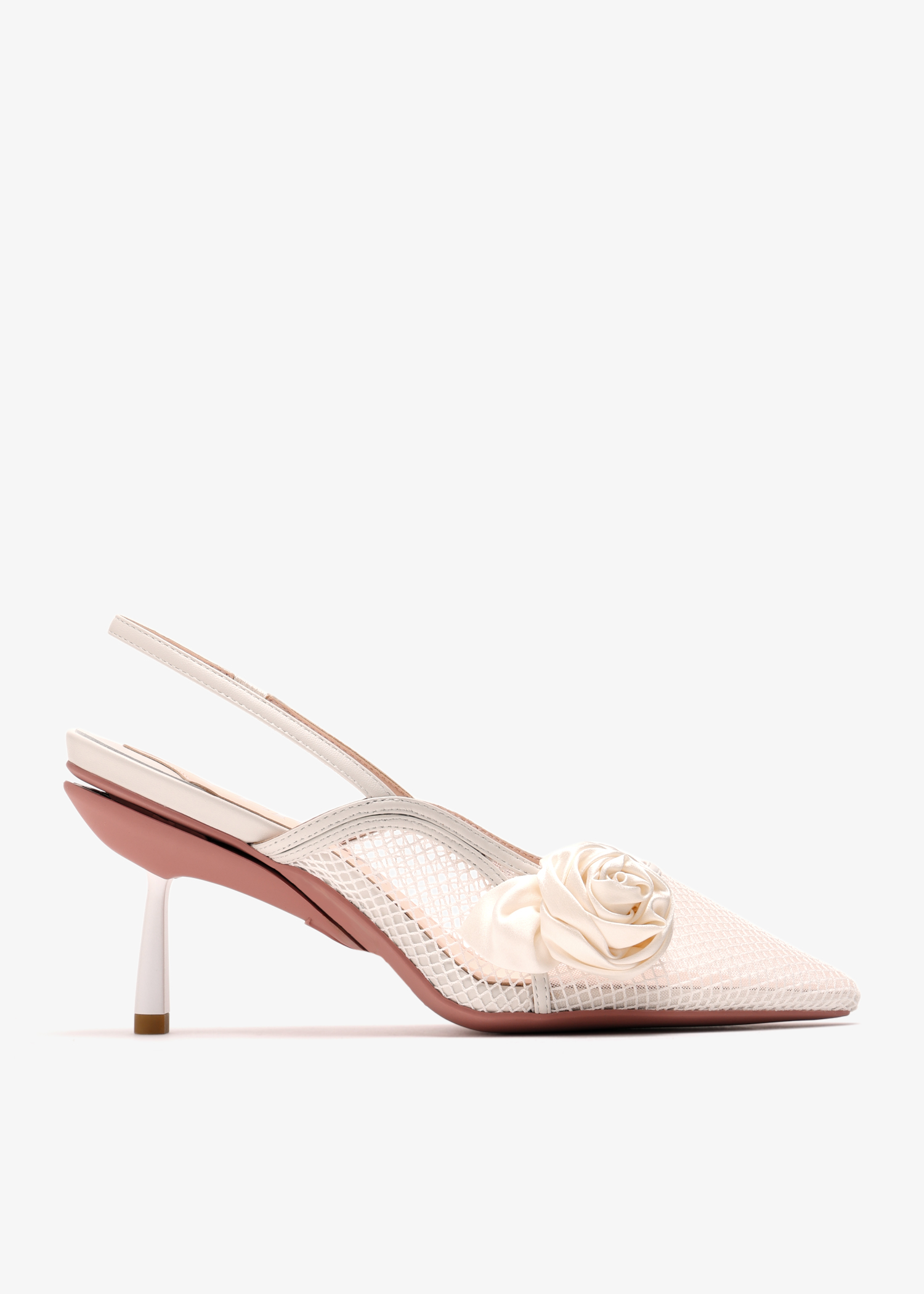 

Blossom convertible pumps, White