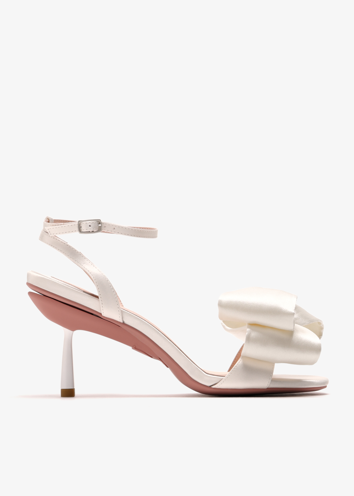 

Bow convertible sandals, White