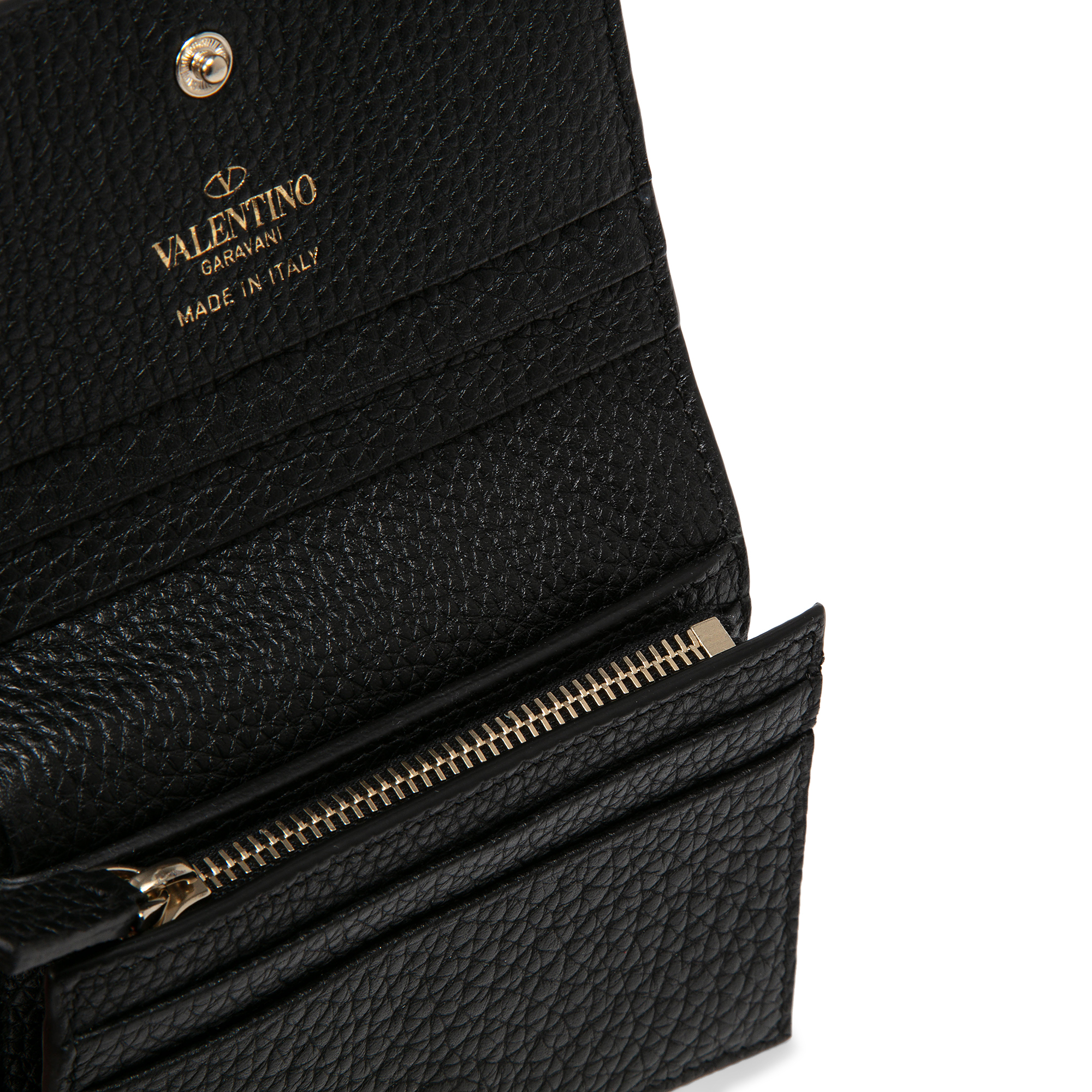 

Rockstud wallet, Black