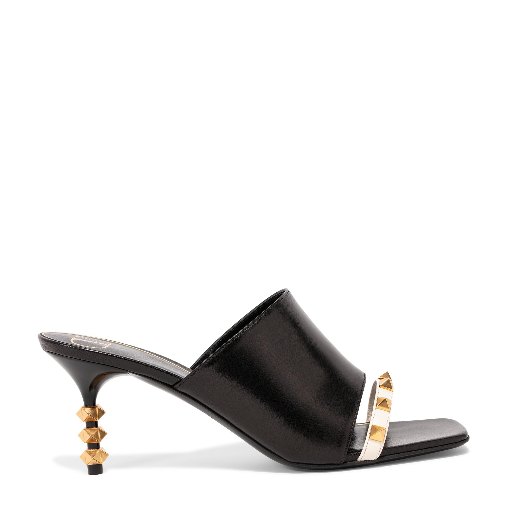 

Rockstud mules, Black