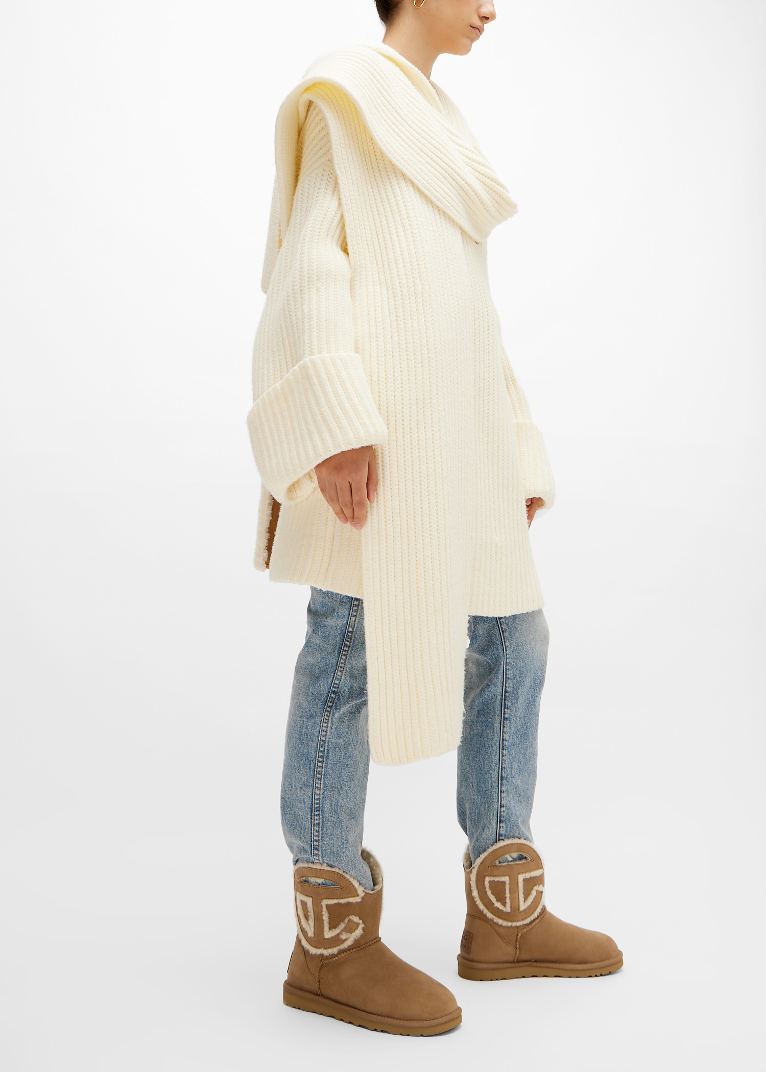 

x TELFAR Logo mini boots, Brown