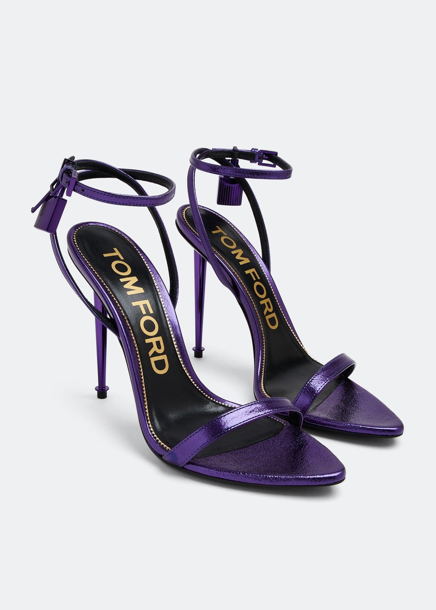 Tom Ford Padlock naked sandals for Women - Purple in UAE