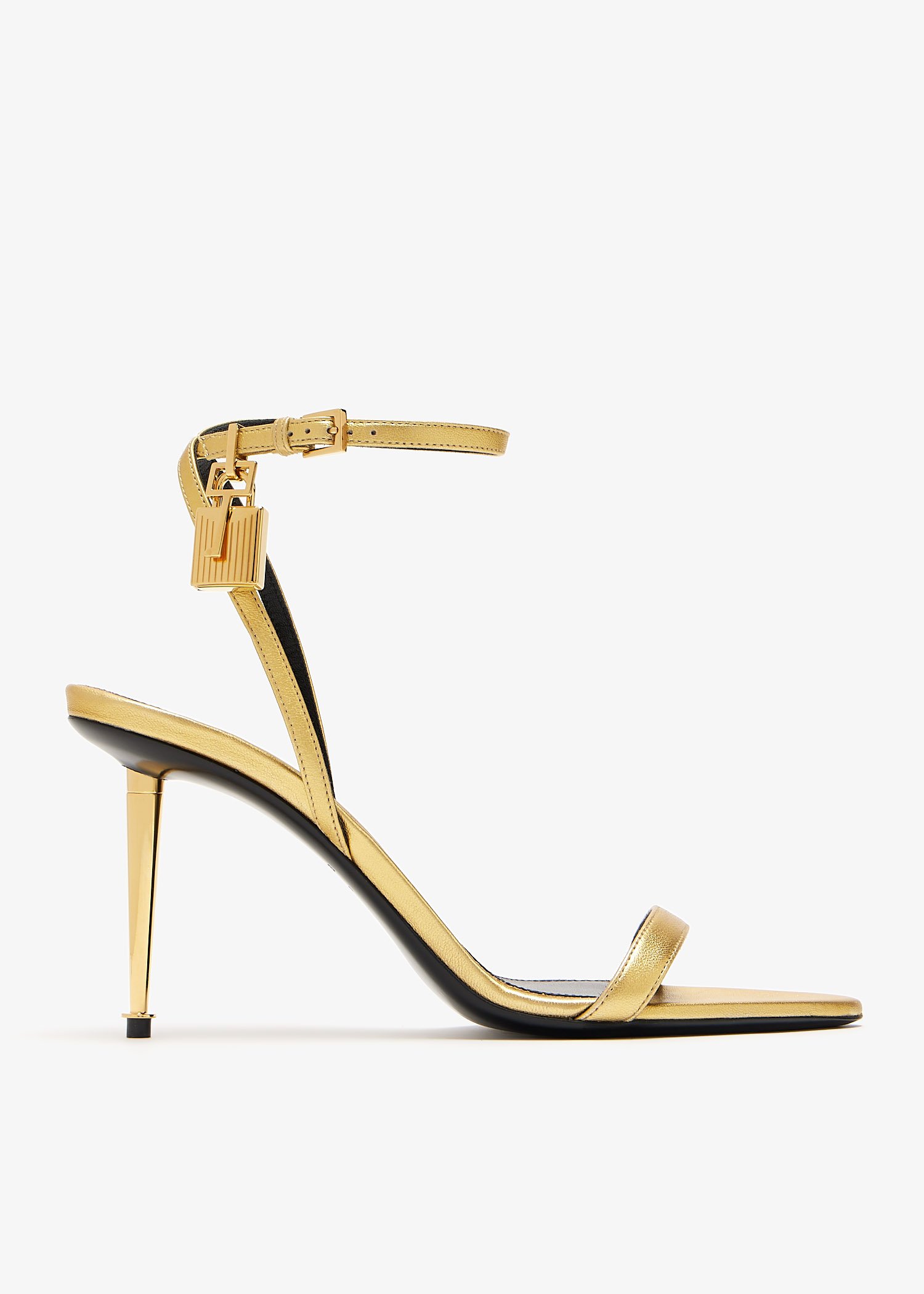 

Padlock naked sandals, Multicolored