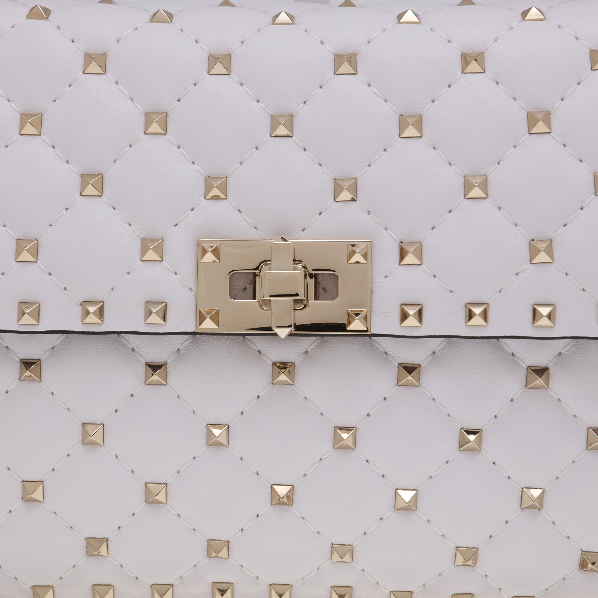 

Rockstud Spike shoulder bag, White