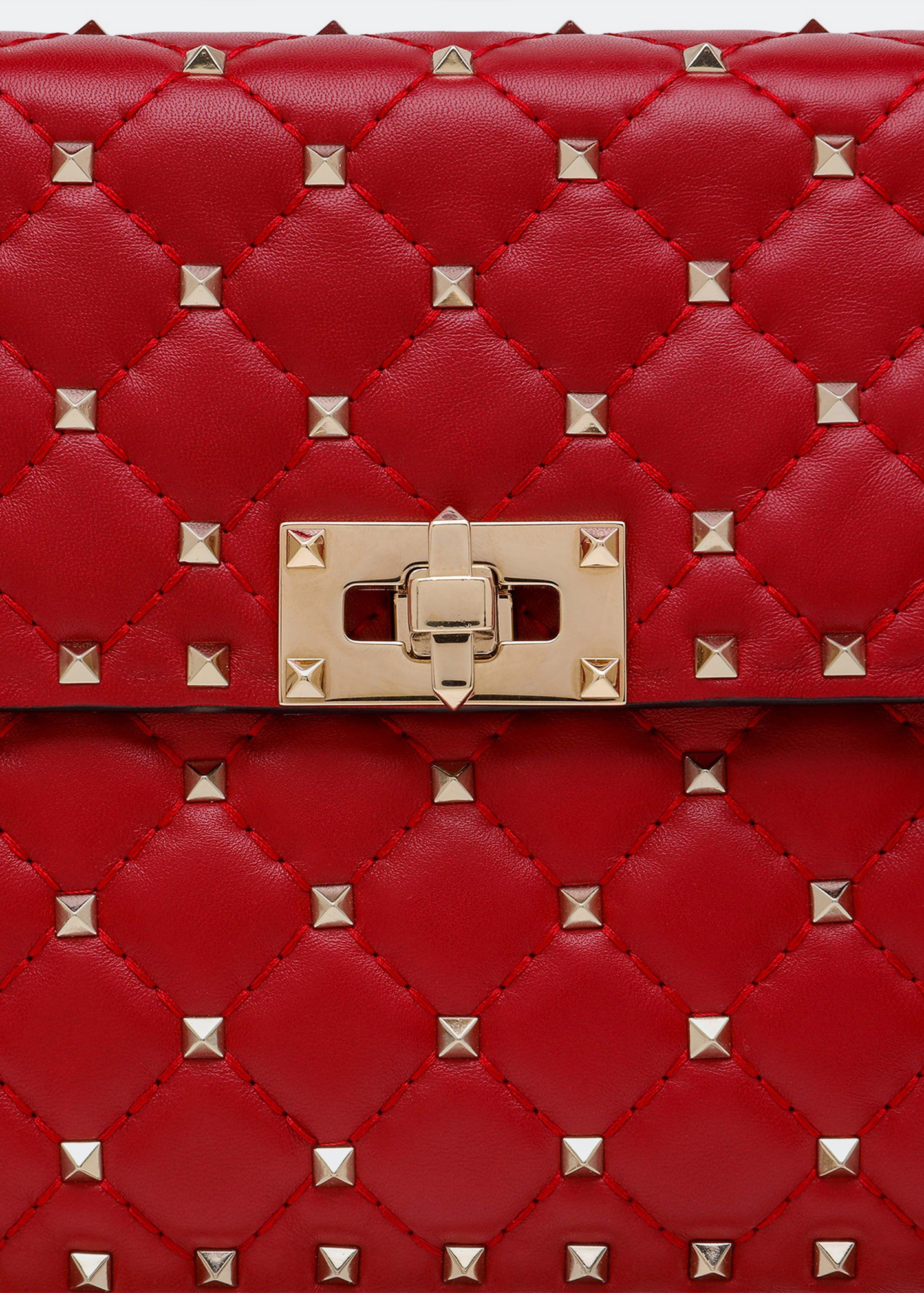 

Rockstud Spike medium shoulder bag, Red