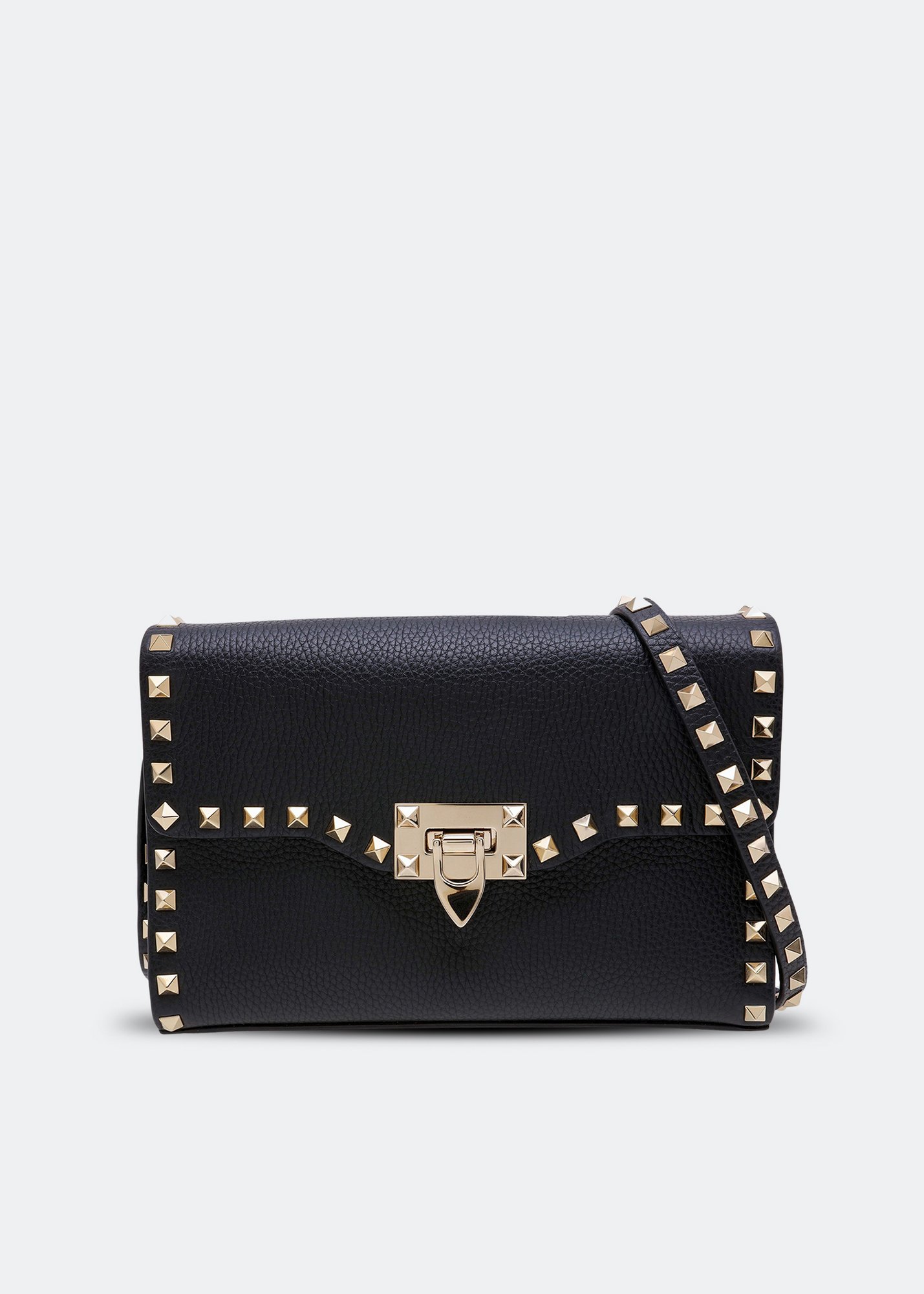 

Rockstud small crossbody bag, Black