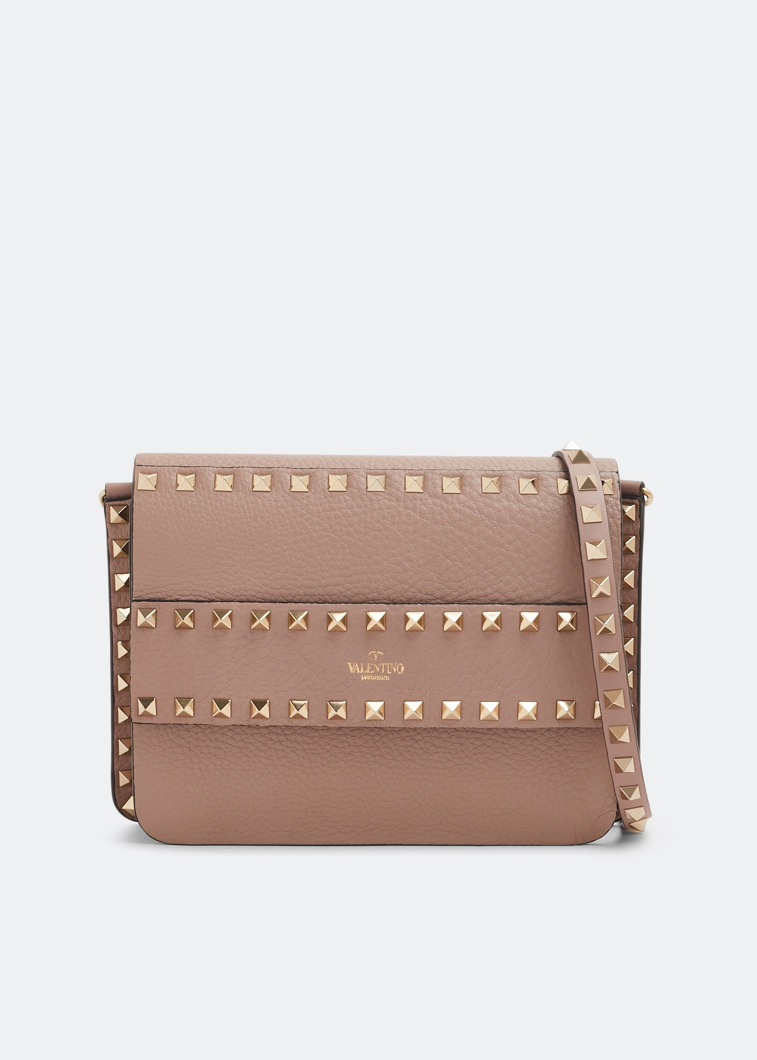 

ROCKSTUD SHOULDER BAG, Beige