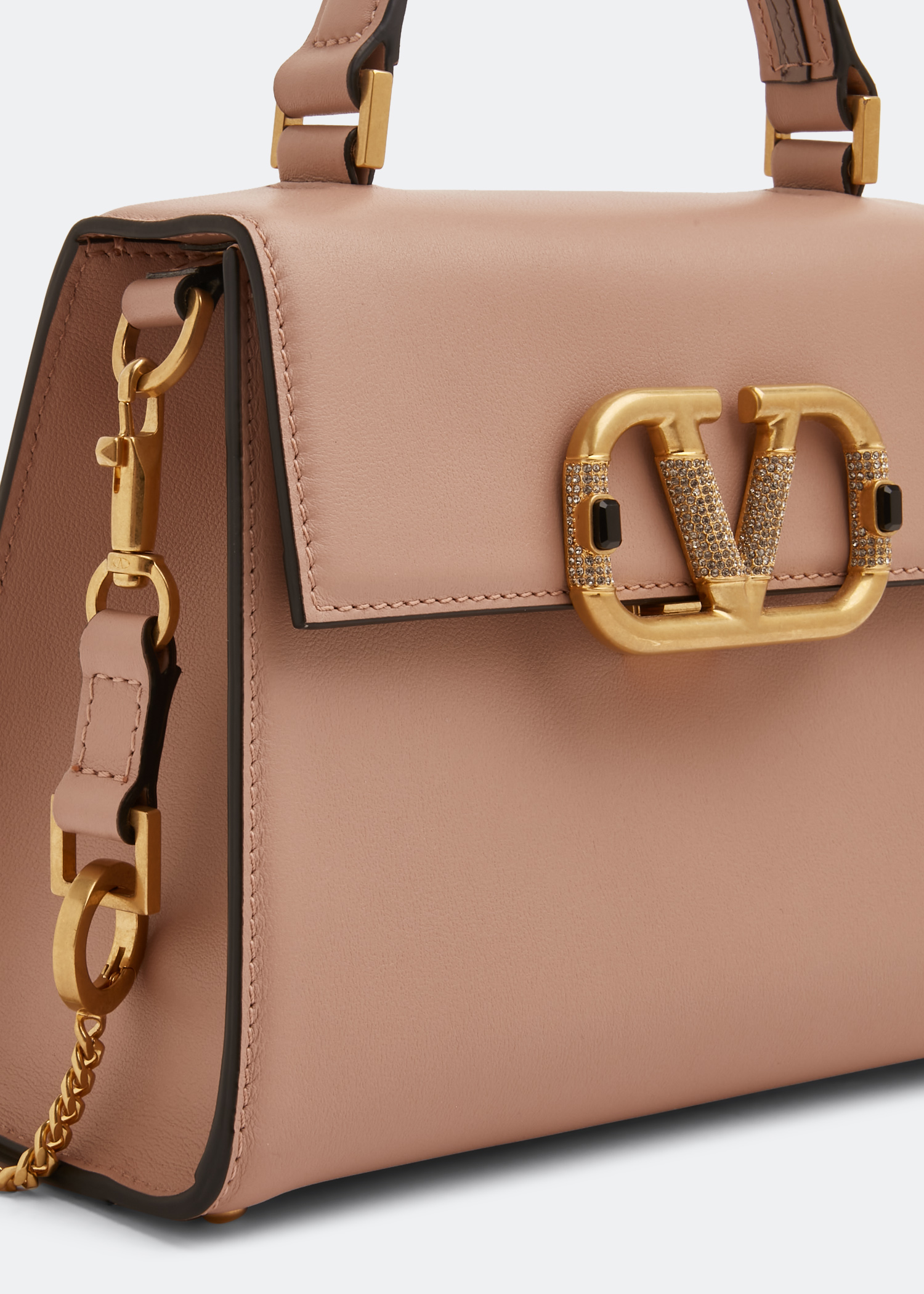 

VSling small top handle bag, Beige