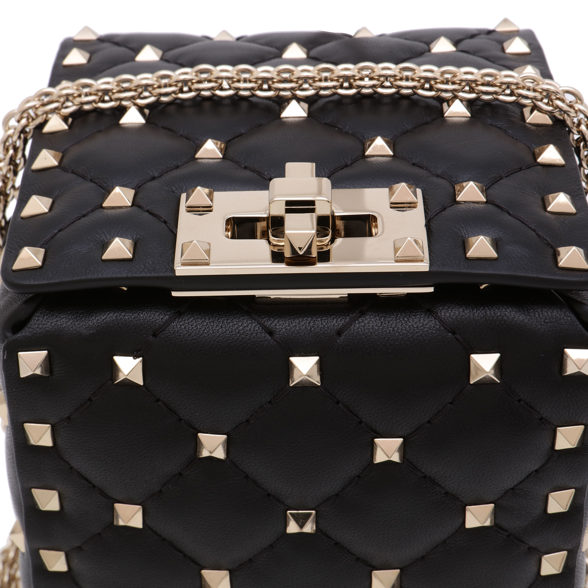 

Rockstud Spike shoulder bag, Black
