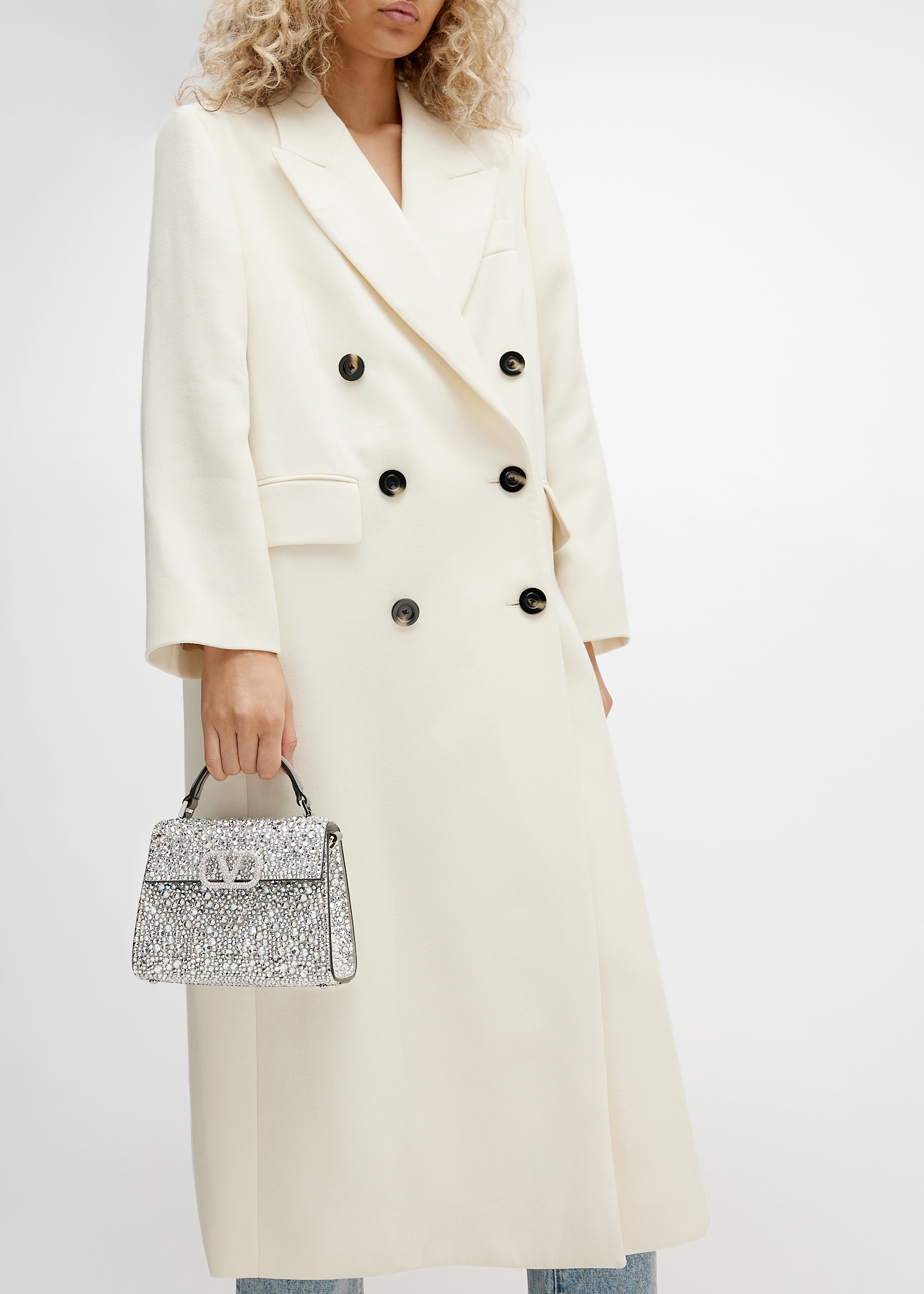 

VSling mini top-handle bag, Silver