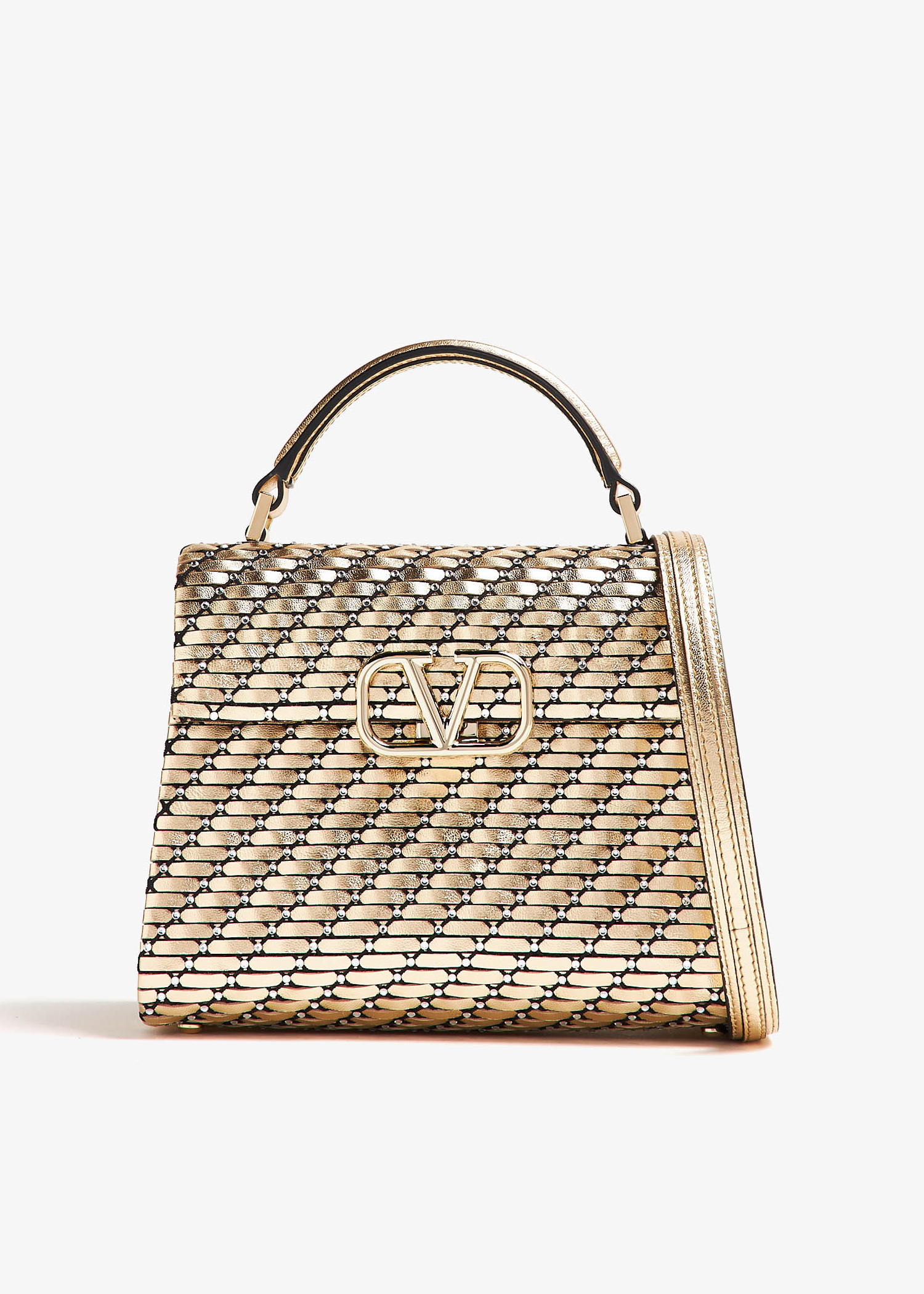 Valentino Garavani Vsling top handle bag for Women - Gold in