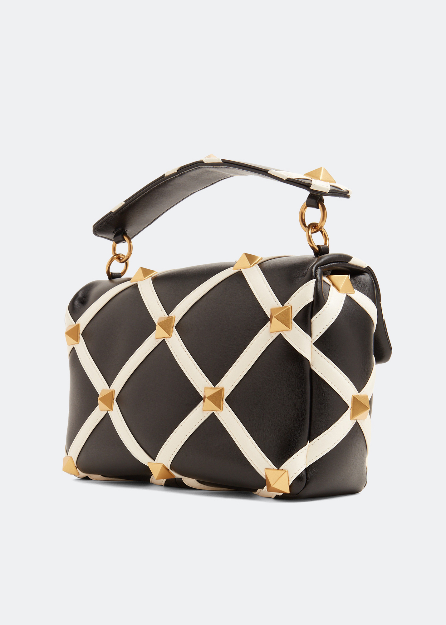 

Roman Stud large shoulder bag, Black