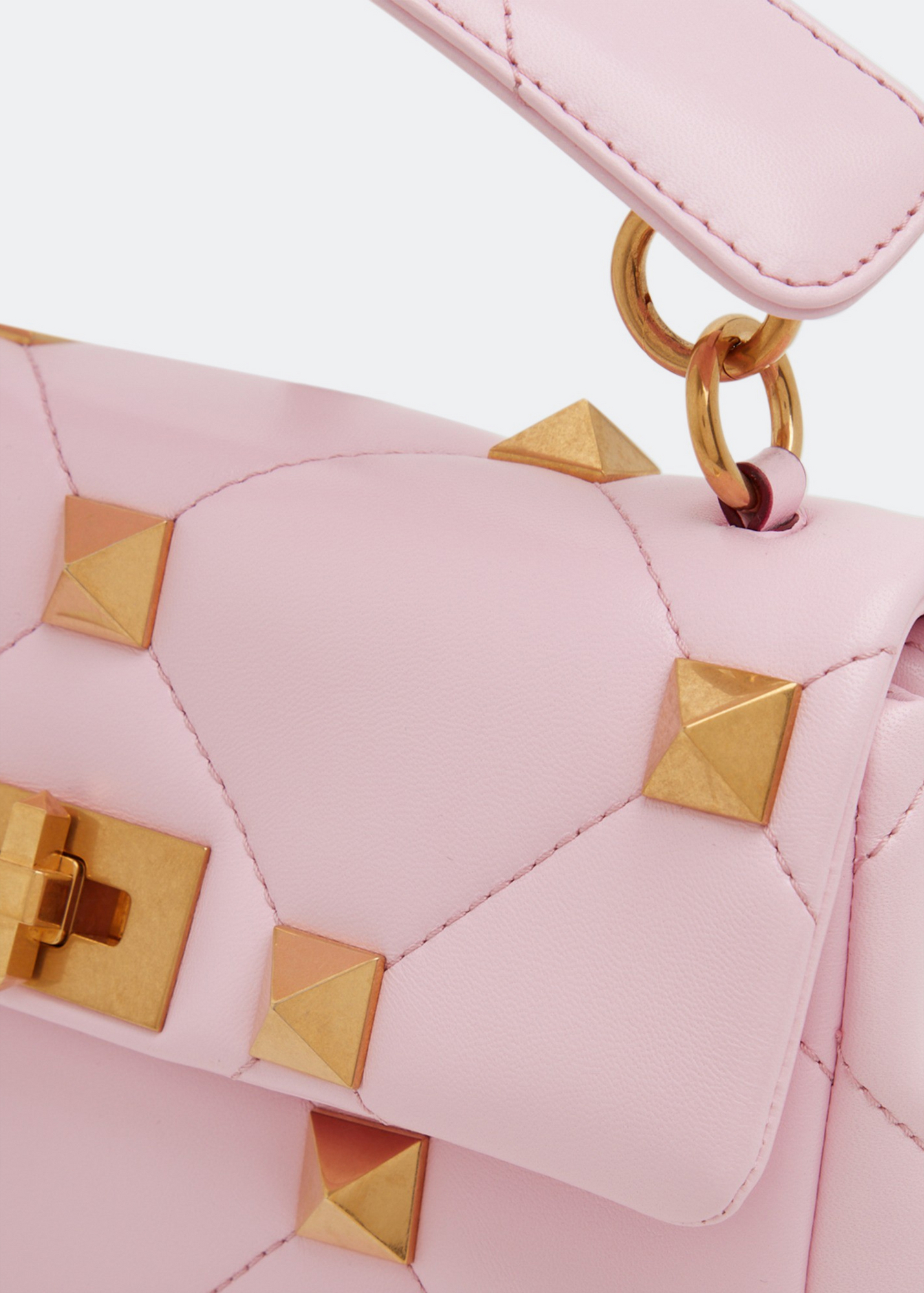 

Roman Stud medium shoulder bag, Pink